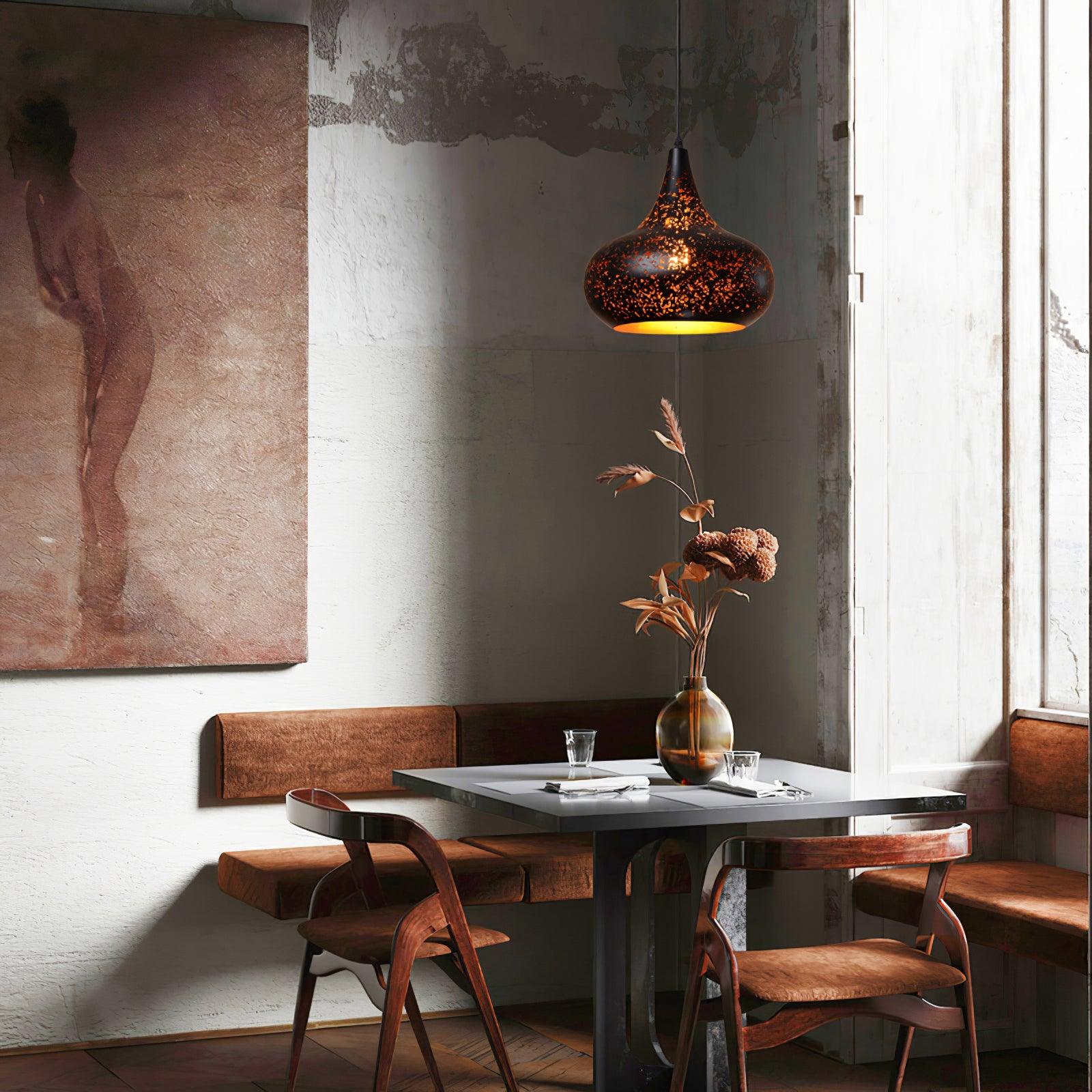 Solara Pendant Lamp Hollow Industrial Vintage - Neutral Decor