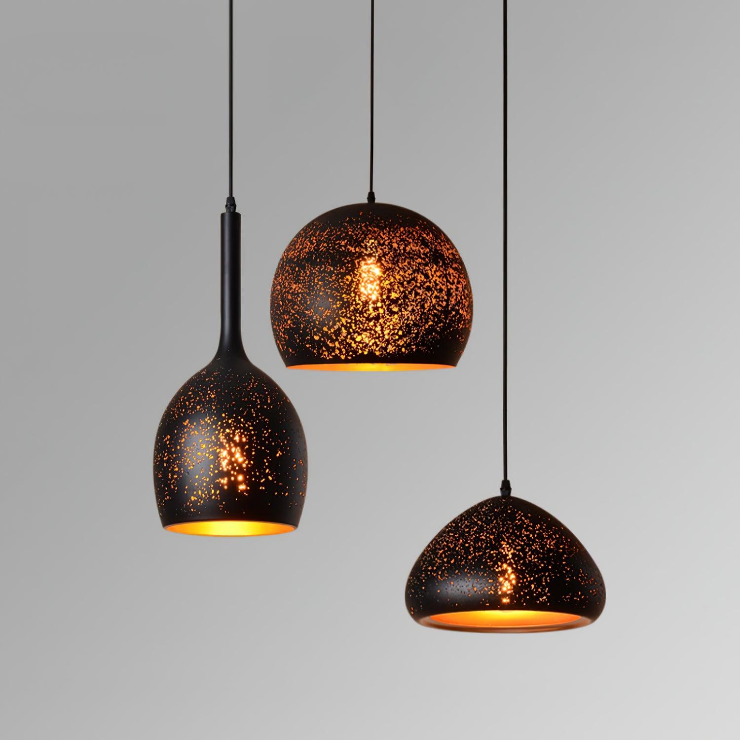 Solara Pendant Lamp Hollow Industrial Vintage - Neutral Decor