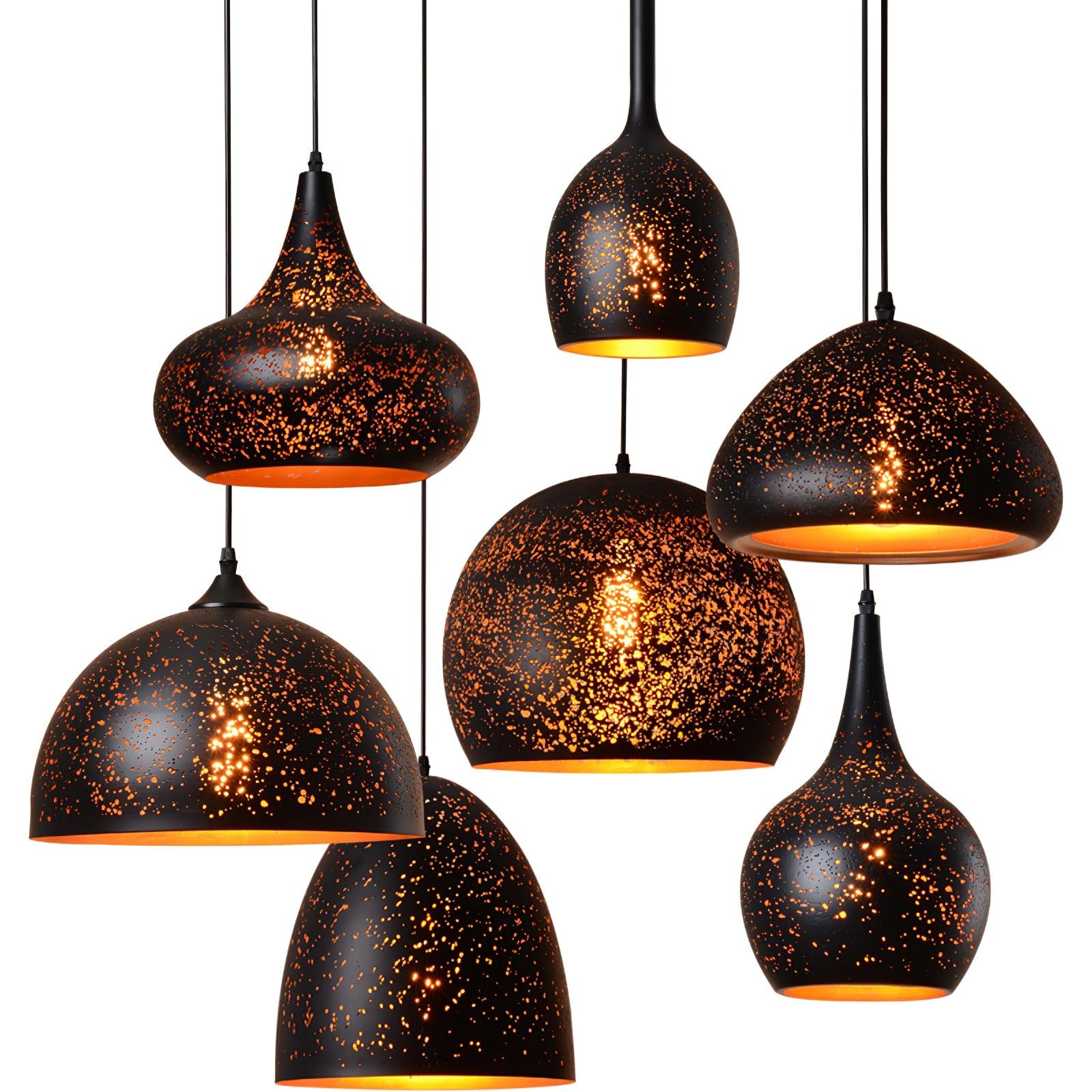 Solara Pendant Lamp Hollow Industrial Vintage - Neutral Decor