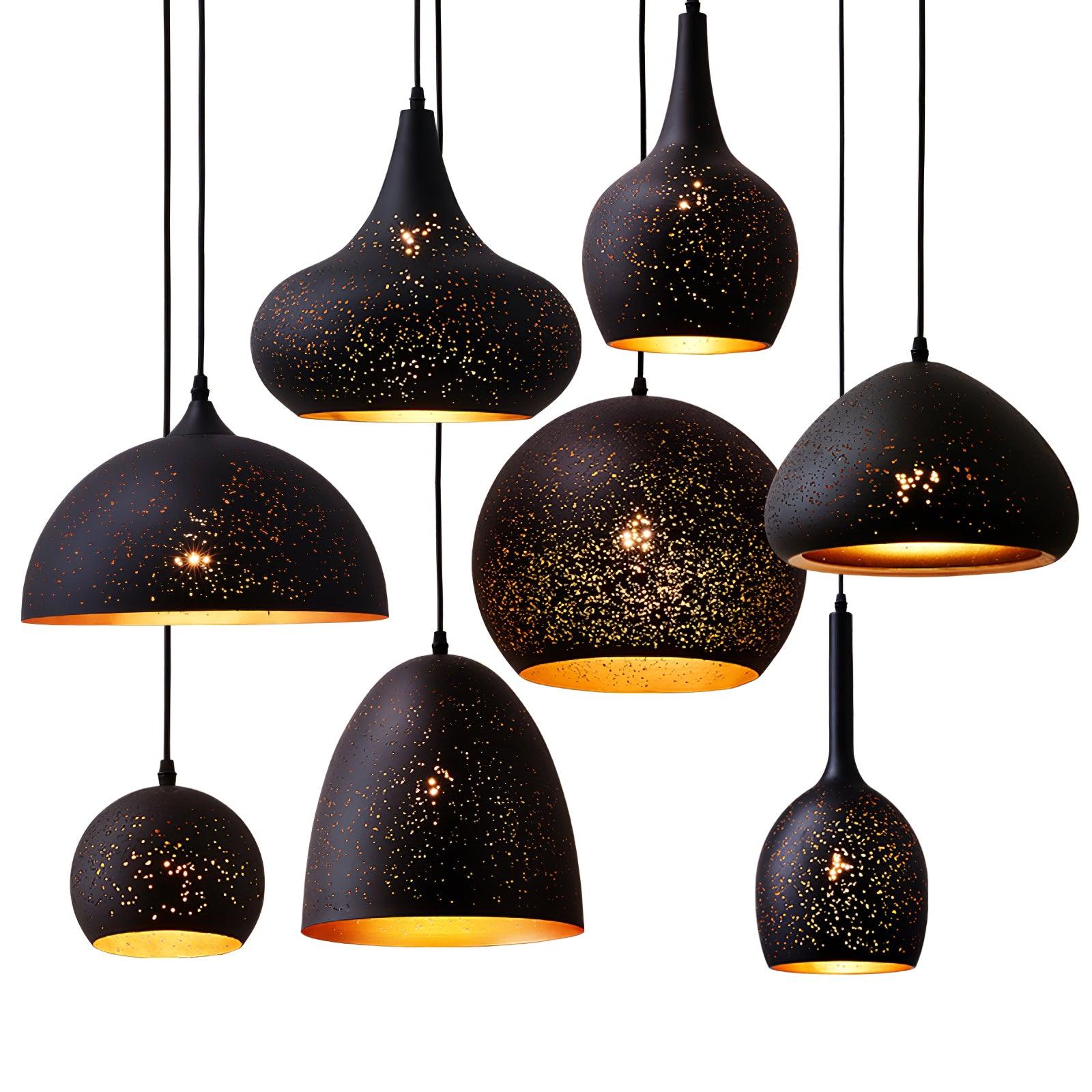 Solara Pendant Lamp Hollow Industrial Vintage - Neutral Decor