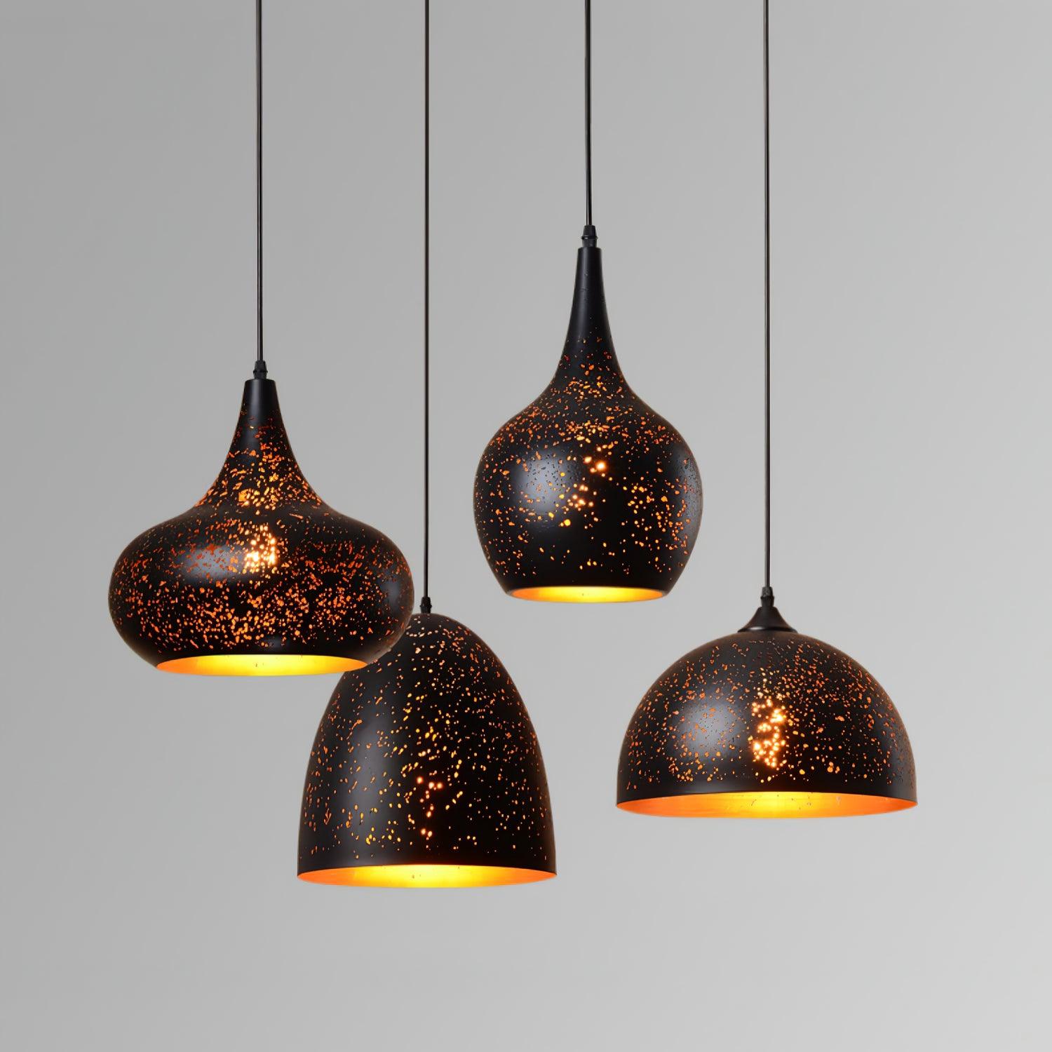Solara Pendant Lamp Hollow Industrial Vintage - Neutral Decor