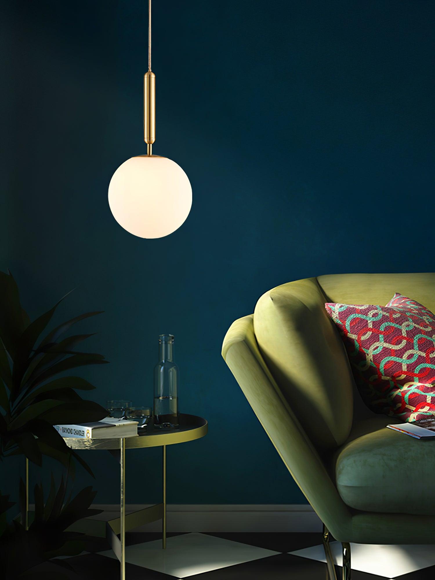 Orlabrook Brass Globe Pendant Light