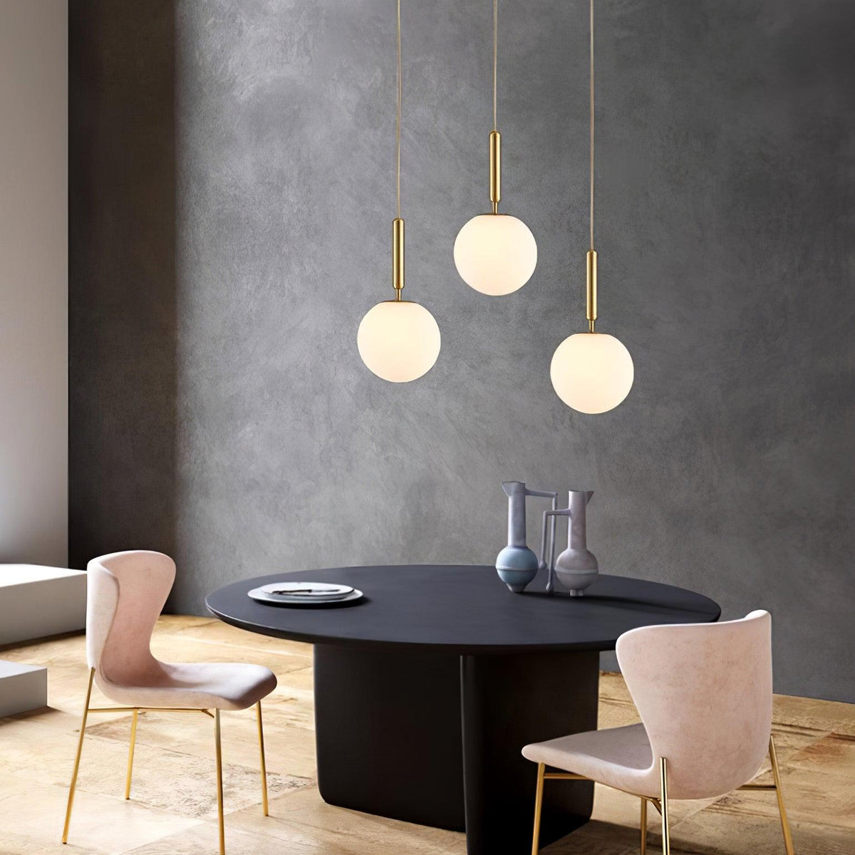 Orlabrook Brass Globe Pendant Light