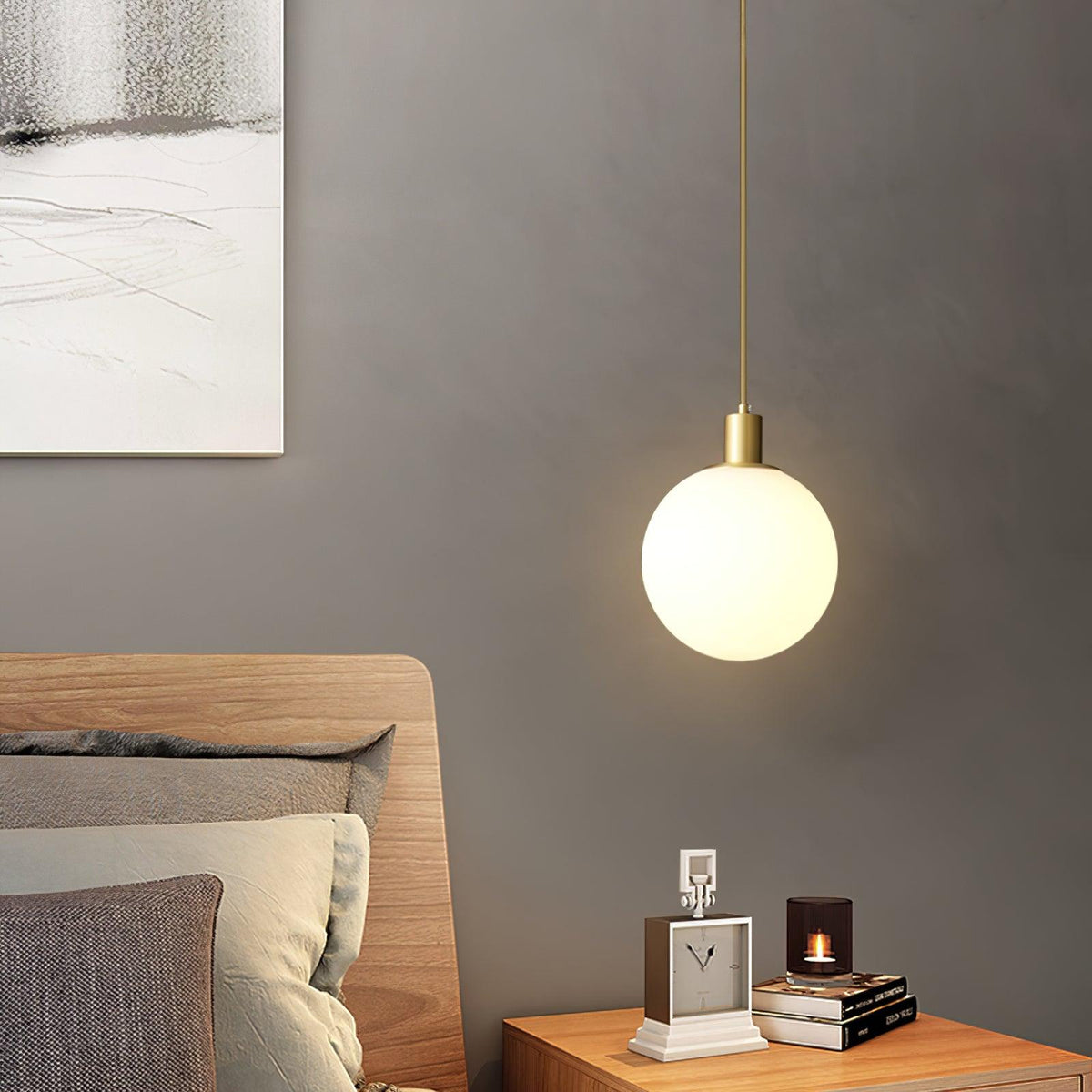 Orlabrook Brass Globe Pendant Light