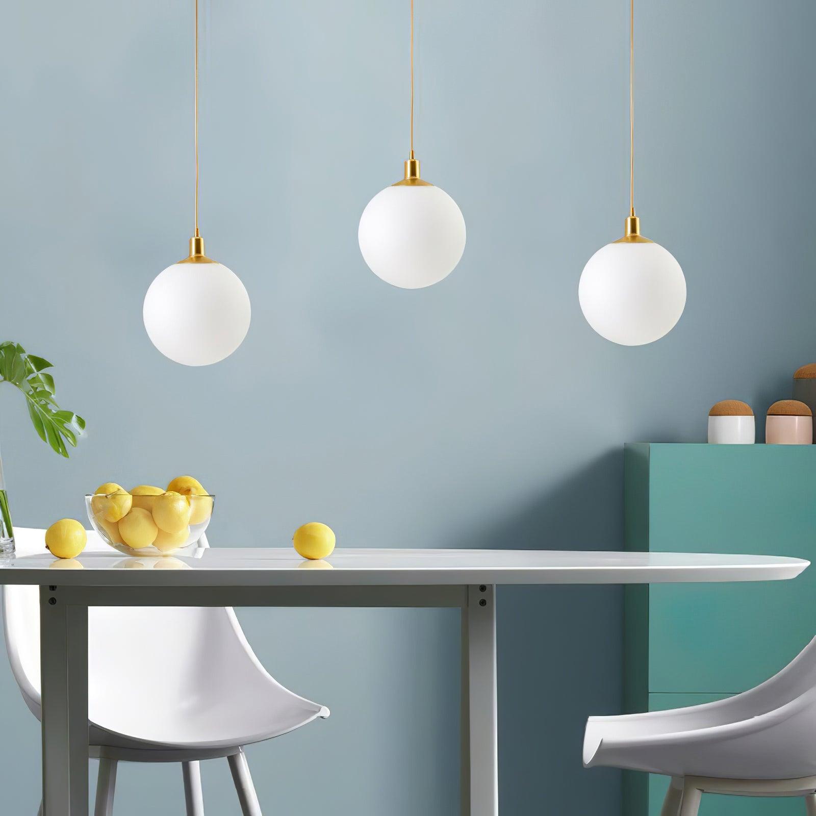 Orlabrook Brass Globe Pendant Light