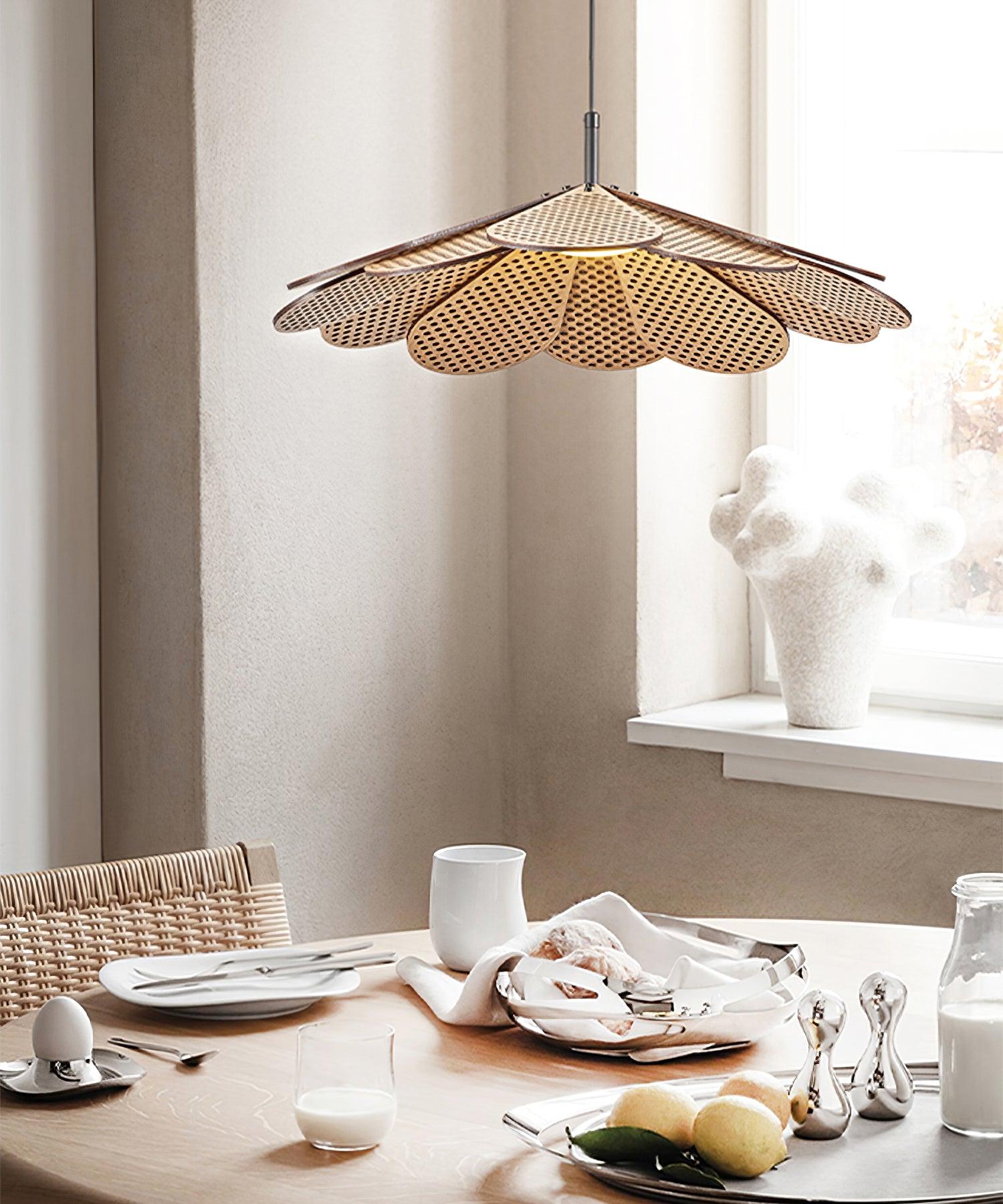 Zevarus Nordic Art Wabi-Sabi Wood Pendant Light