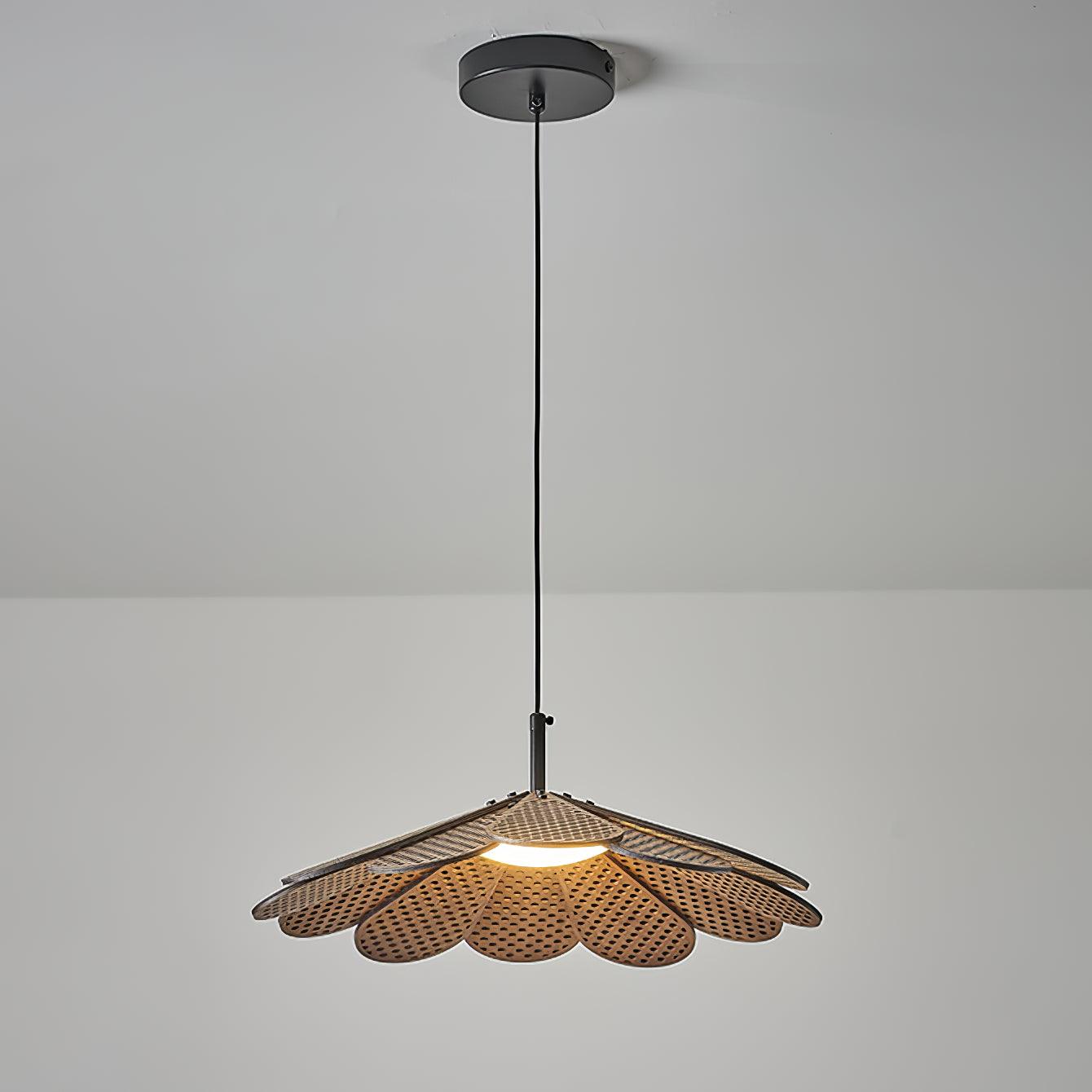Zevarus Nordic Art Wabi-Sabi Wood Pendant Light