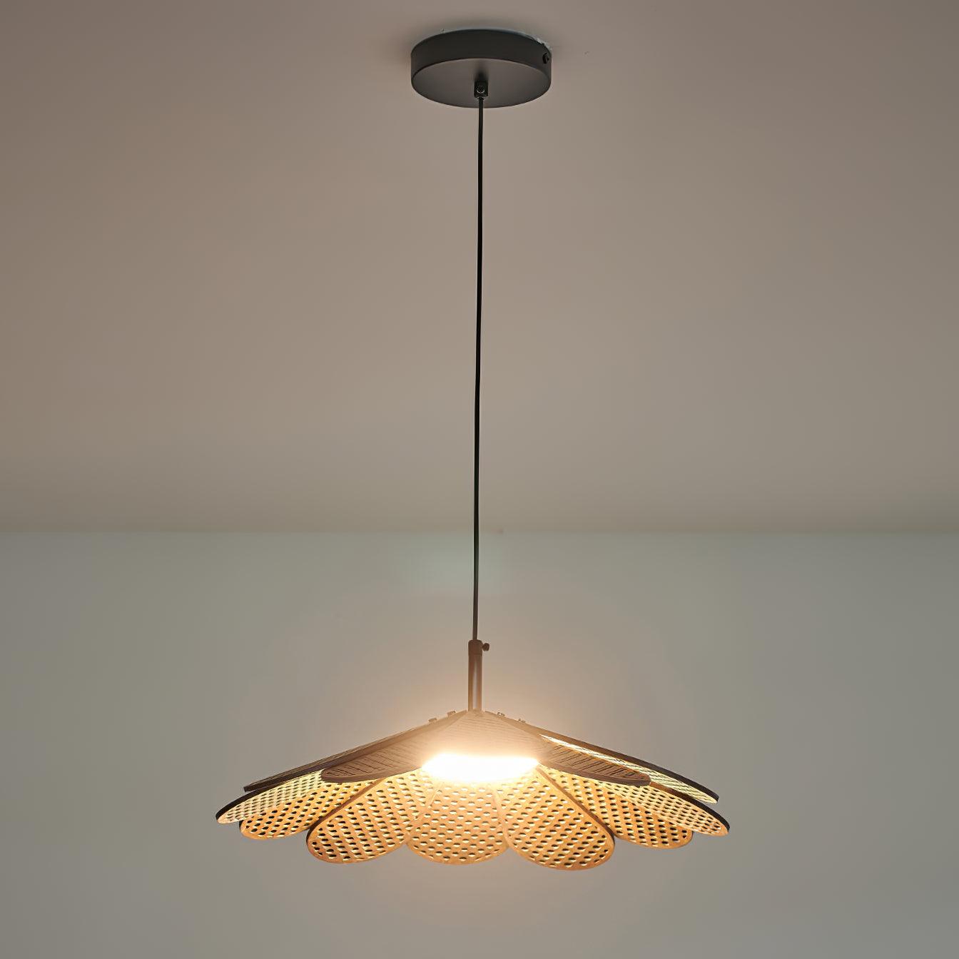 Zevarus Nordic Art Wabi-Sabi Wood Pendant Light