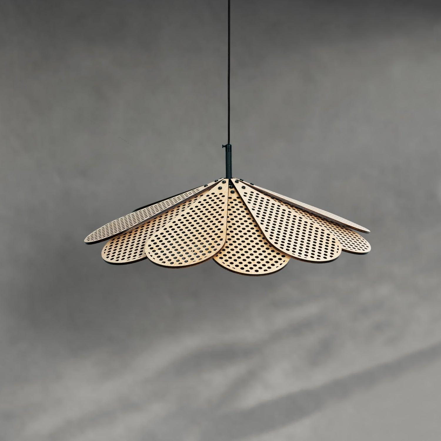 Zevarus Nordic Art Wabi-Sabi Wood Pendant Light