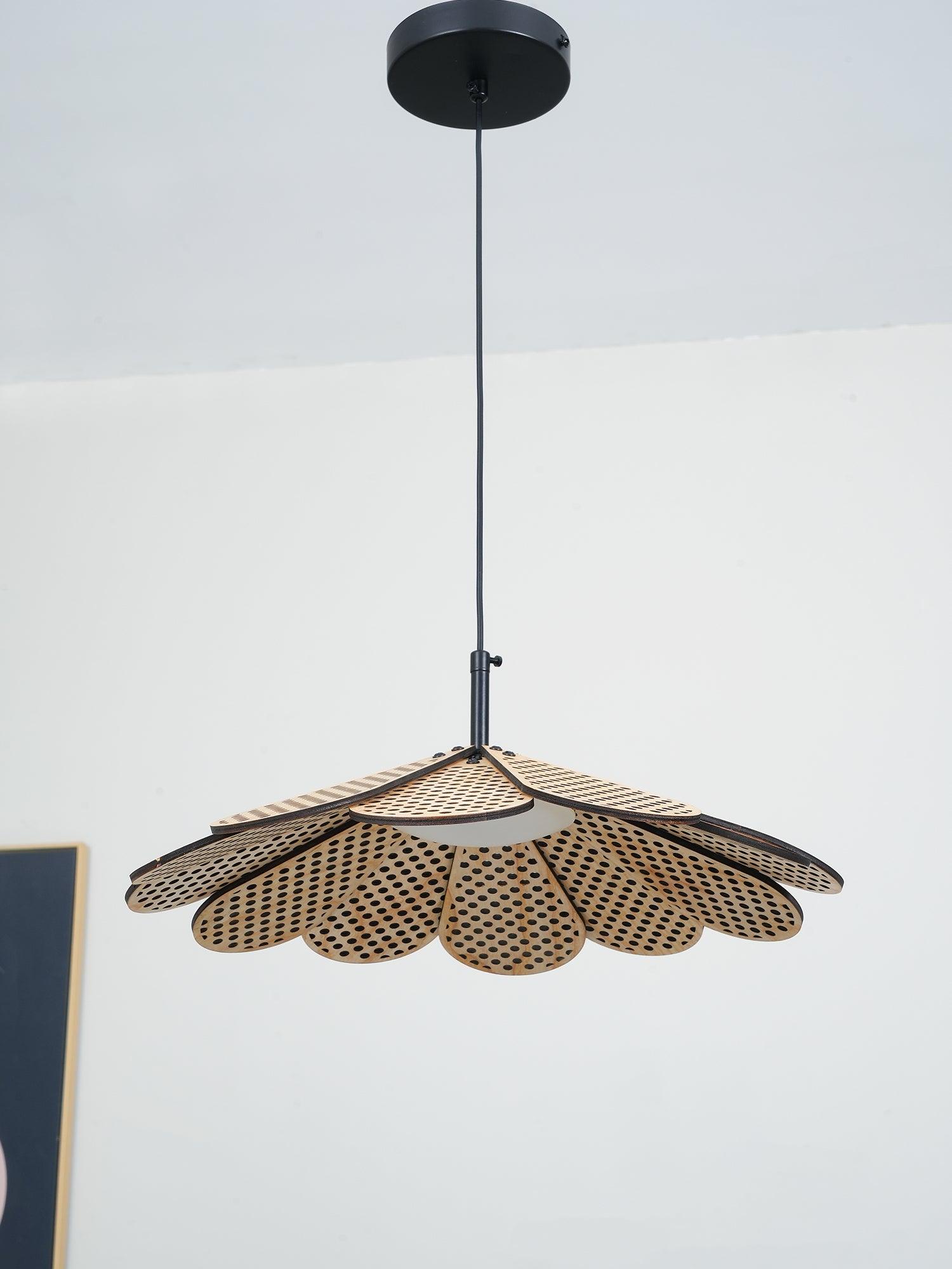 Zevarus Nordic Art Wabi-Sabi Wood Pendant Light