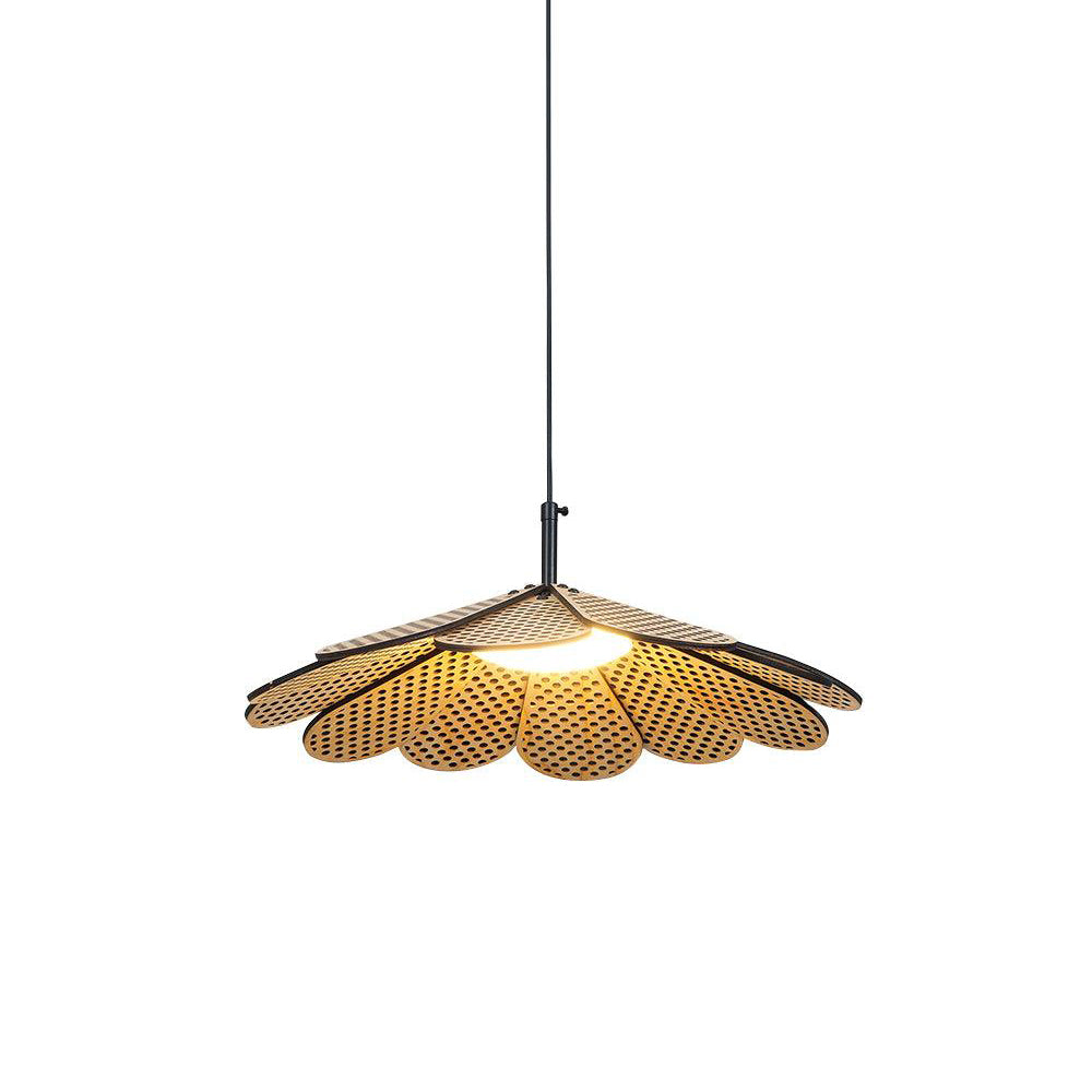 Zevarus Nordic Art Wabi-Sabi Wood Pendant Light