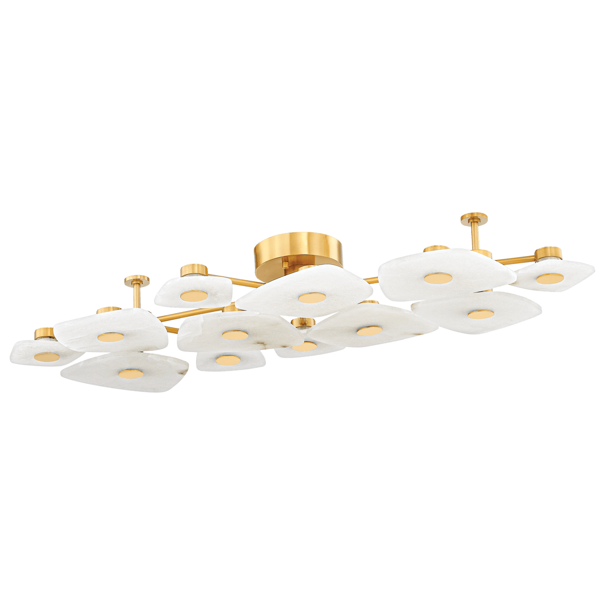Ilsilyra Petal Shaped Glass Ceiling Light