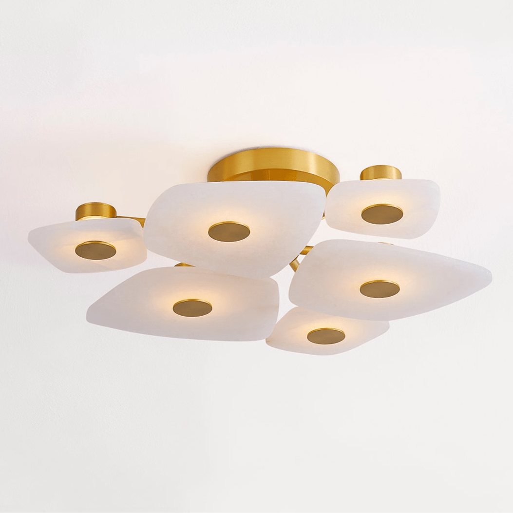 Ilsilyra Petal Shaped Glass Ceiling Light