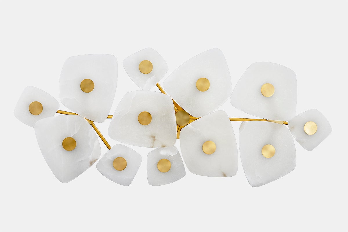 Ilsilyra Petal Shaped Glass Ceiling Light