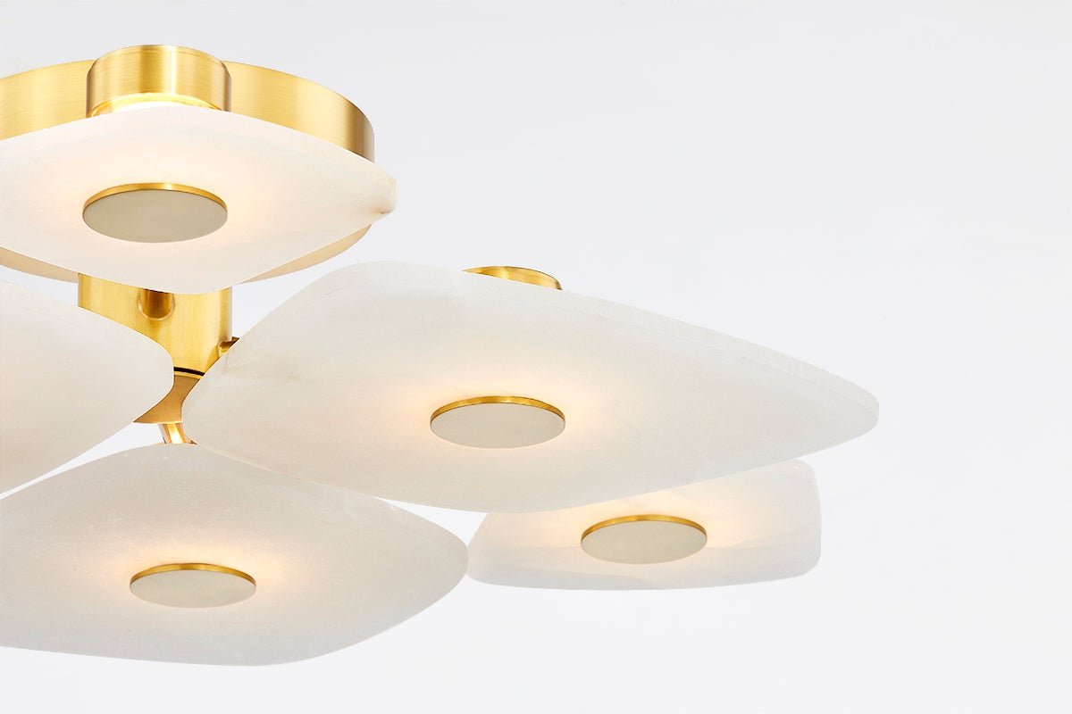 Ilsilyra Petal Shaped Glass Ceiling Light