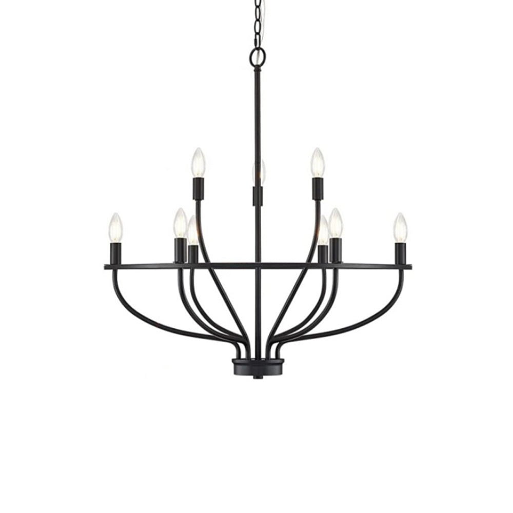 Aurinella Brass Gold Candelabra Chandelier