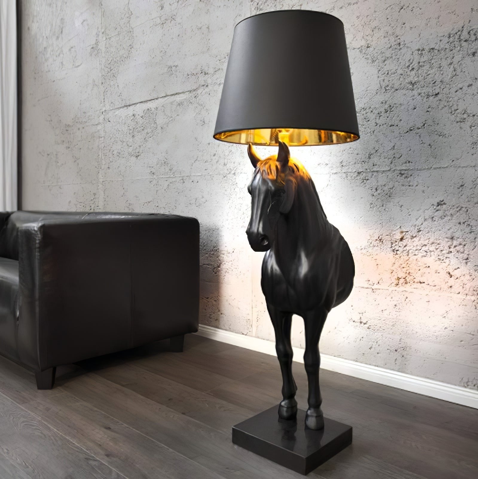 Derion Fabric Resin Floor Lamp