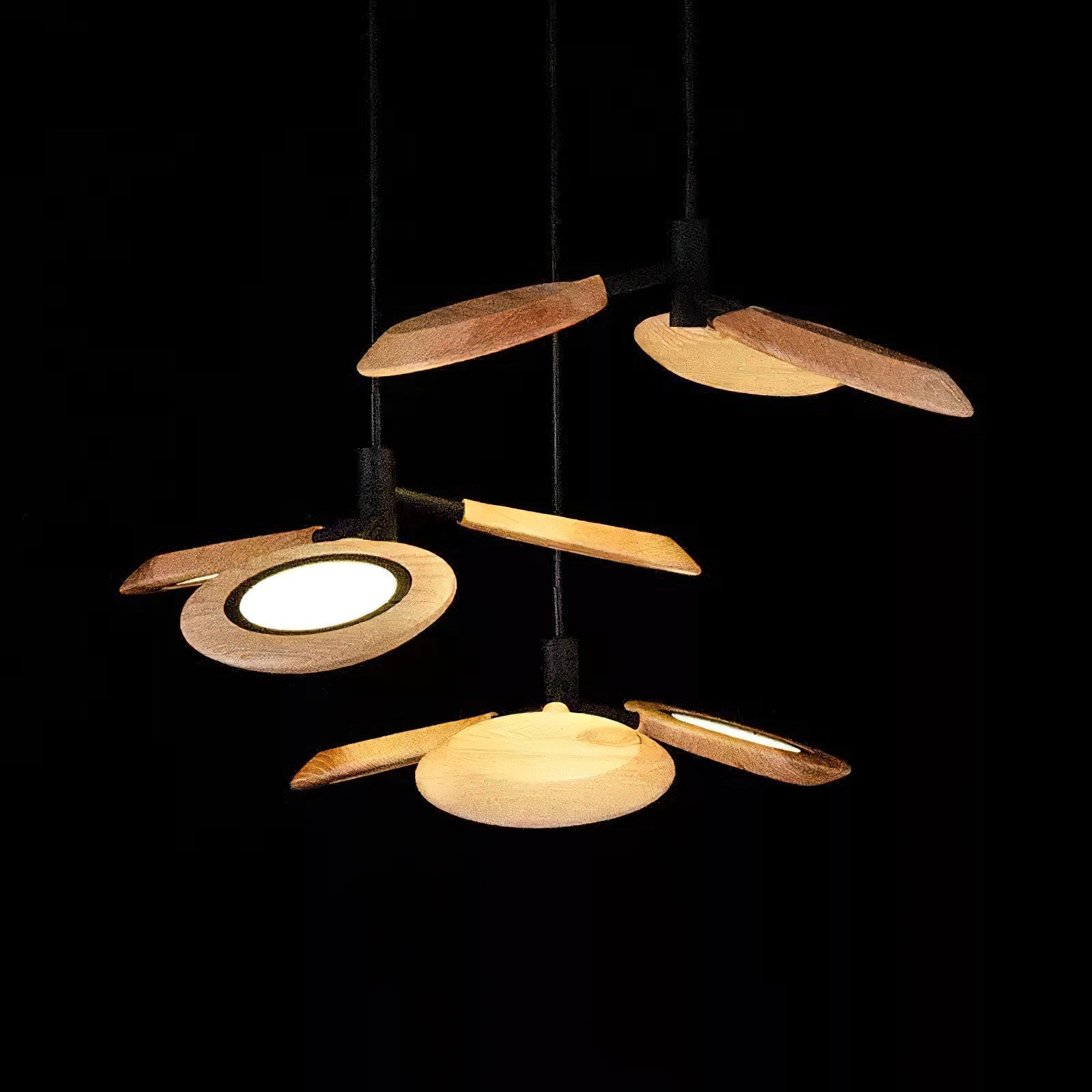 Alnoraris Tiered Wood Pendant Light