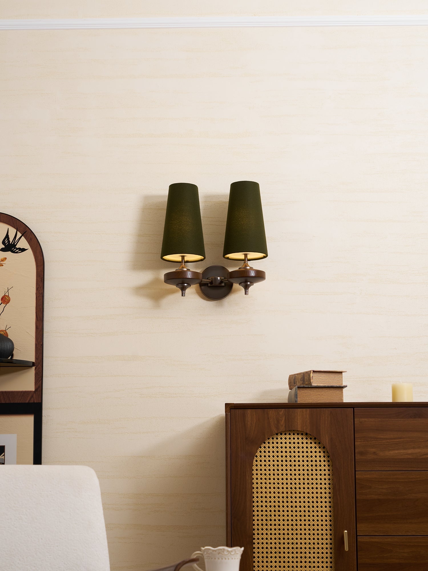 Ravenvale Twin Shade Indoor Wall Light