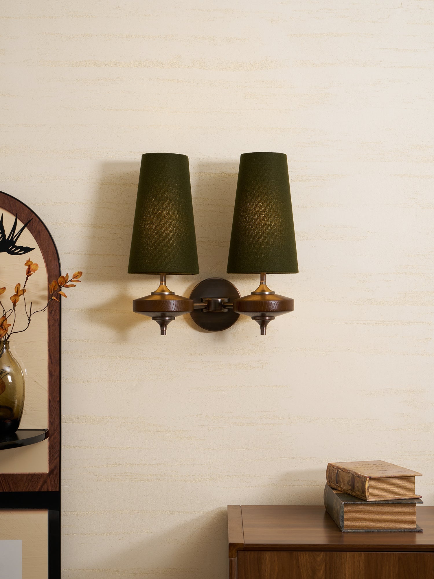 Ravenvale Twin Shade Indoor Wall Light