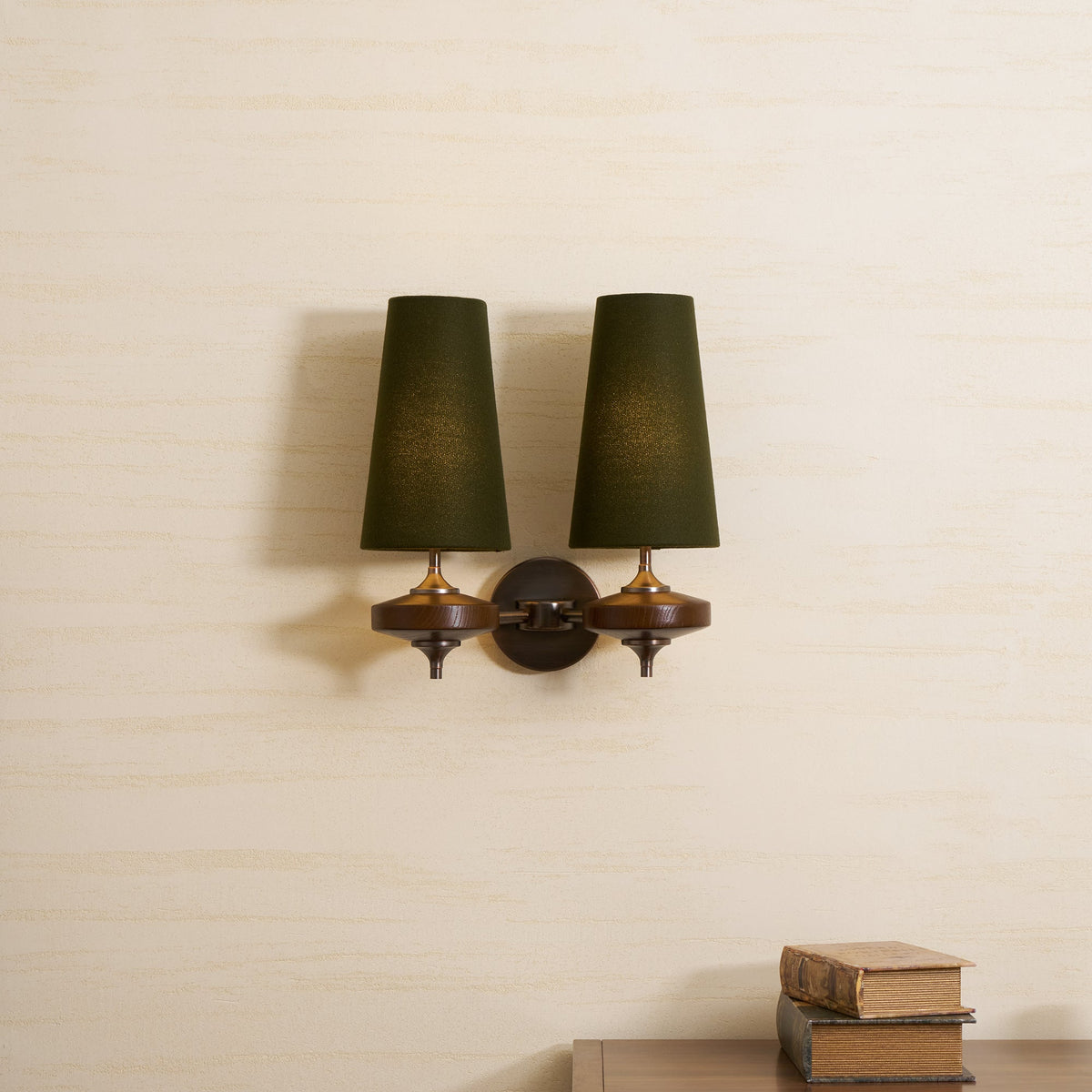 Ravenvale Twin Shade Indoor Wall Light