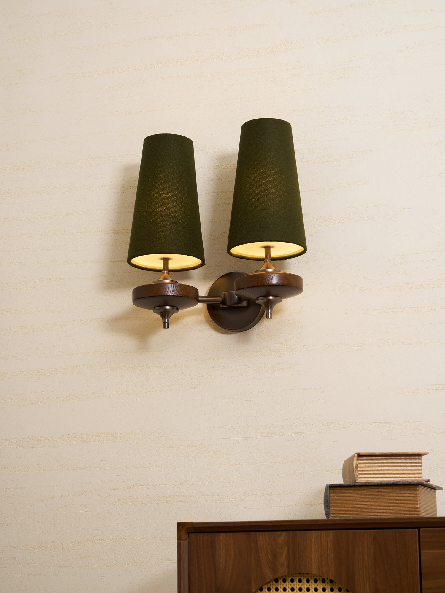 Ravenvale Twin Shade Indoor Wall Light