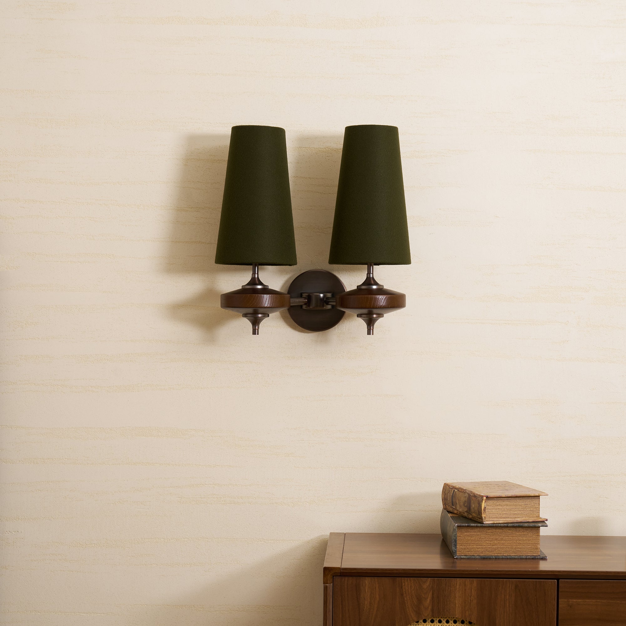Ravenvale Twin Shade Indoor Wall Light