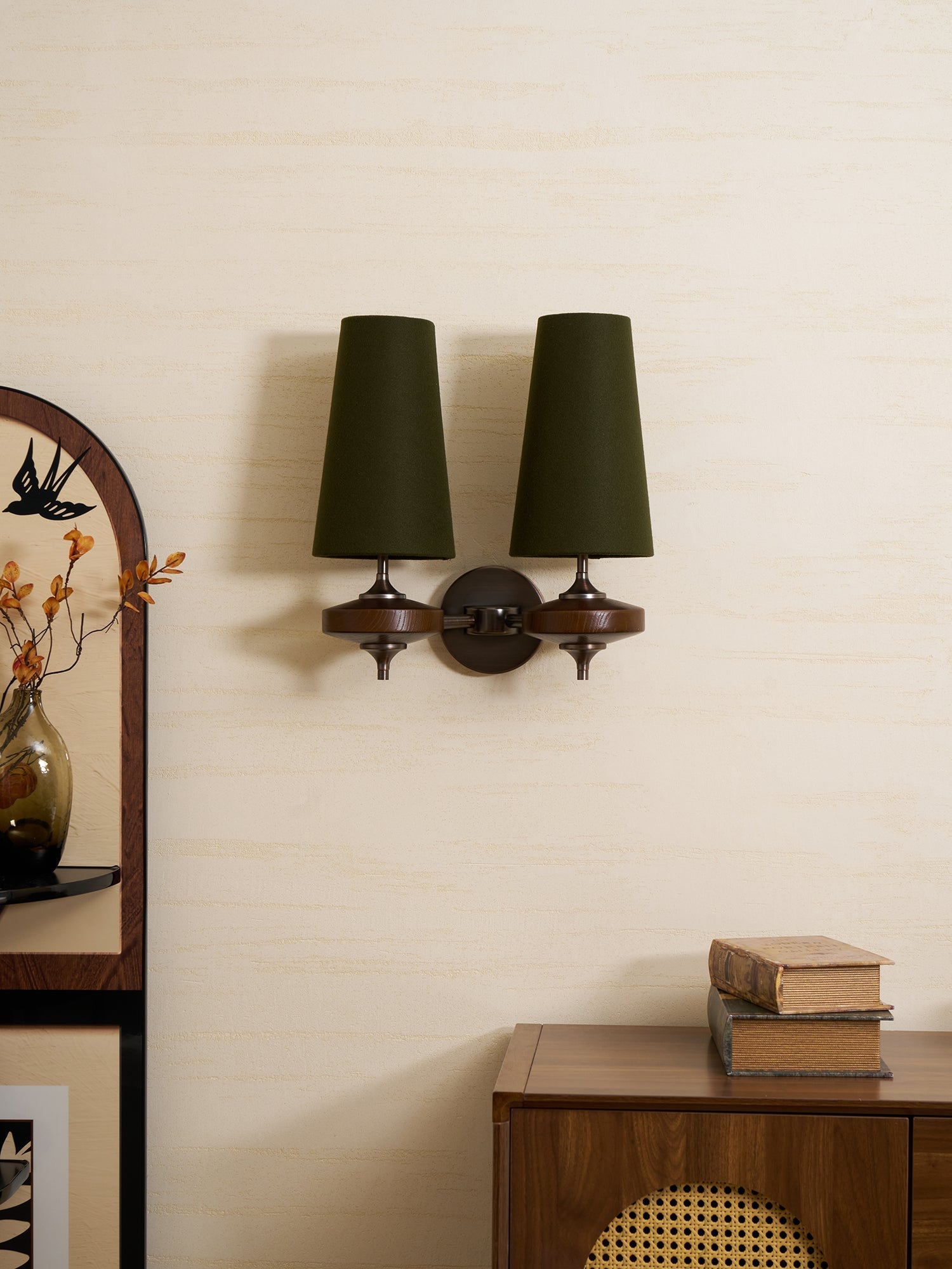 Ravenvale Twin Shade Indoor Wall Light