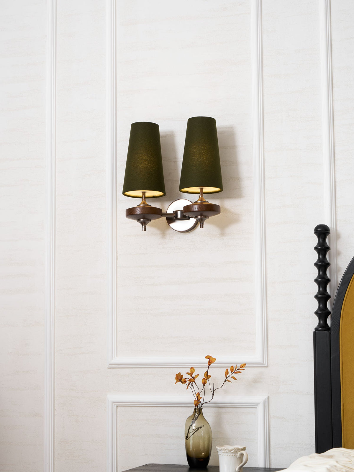 Ravenvale Twin Shade Indoor Wall Light