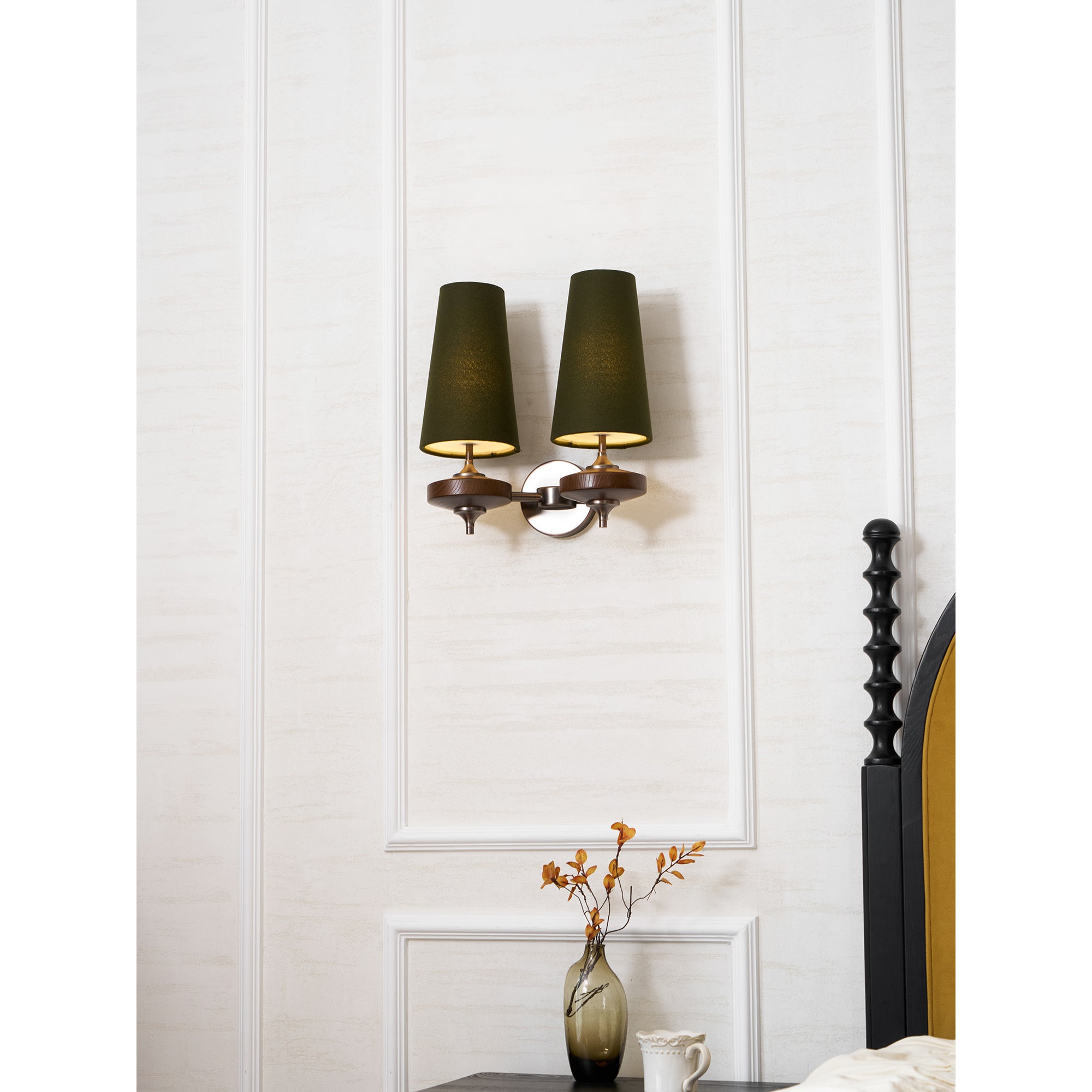 Ravenvale Twin Shade Indoor Wall Light