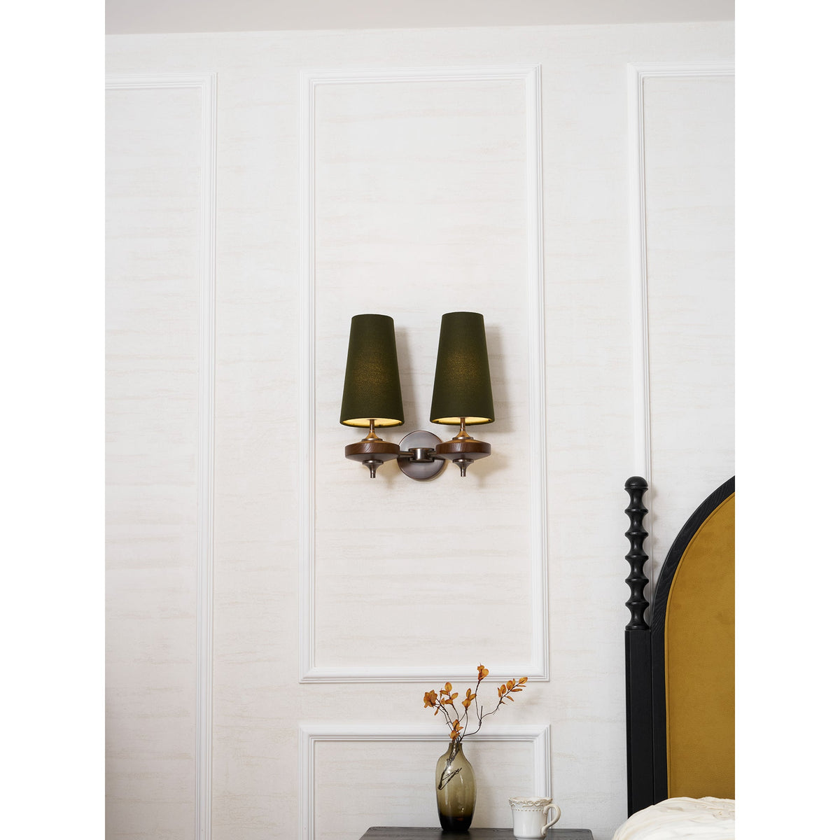 Ravenvale Twin Shade Indoor Wall Light