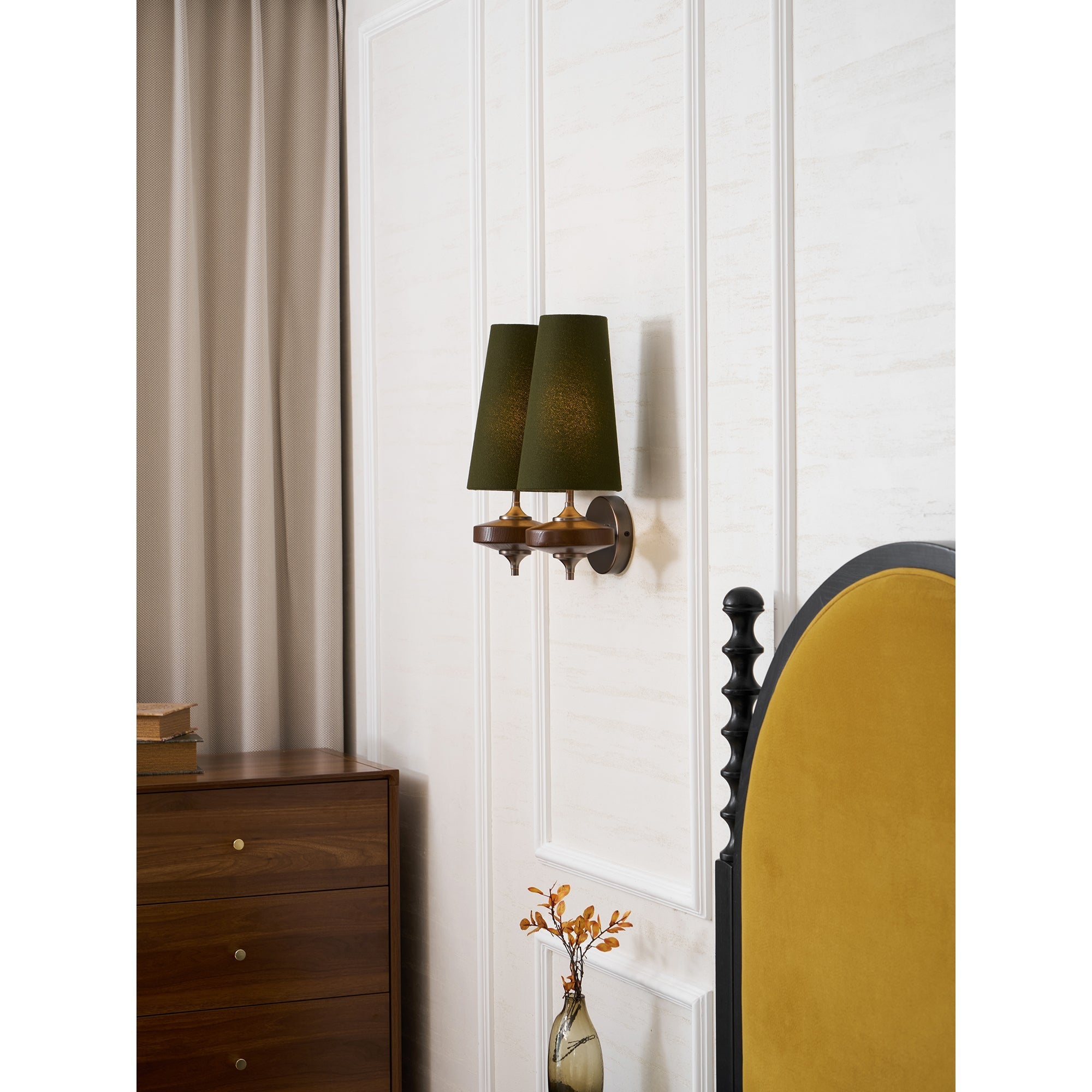 Ravenvale Twin Shade Indoor Wall Light