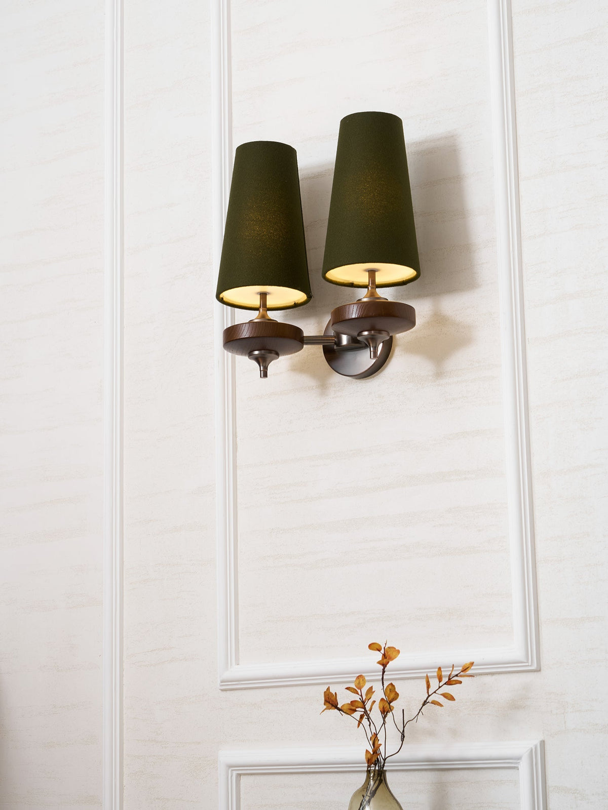 Ravenvale Twin Shade Indoor Wall Light