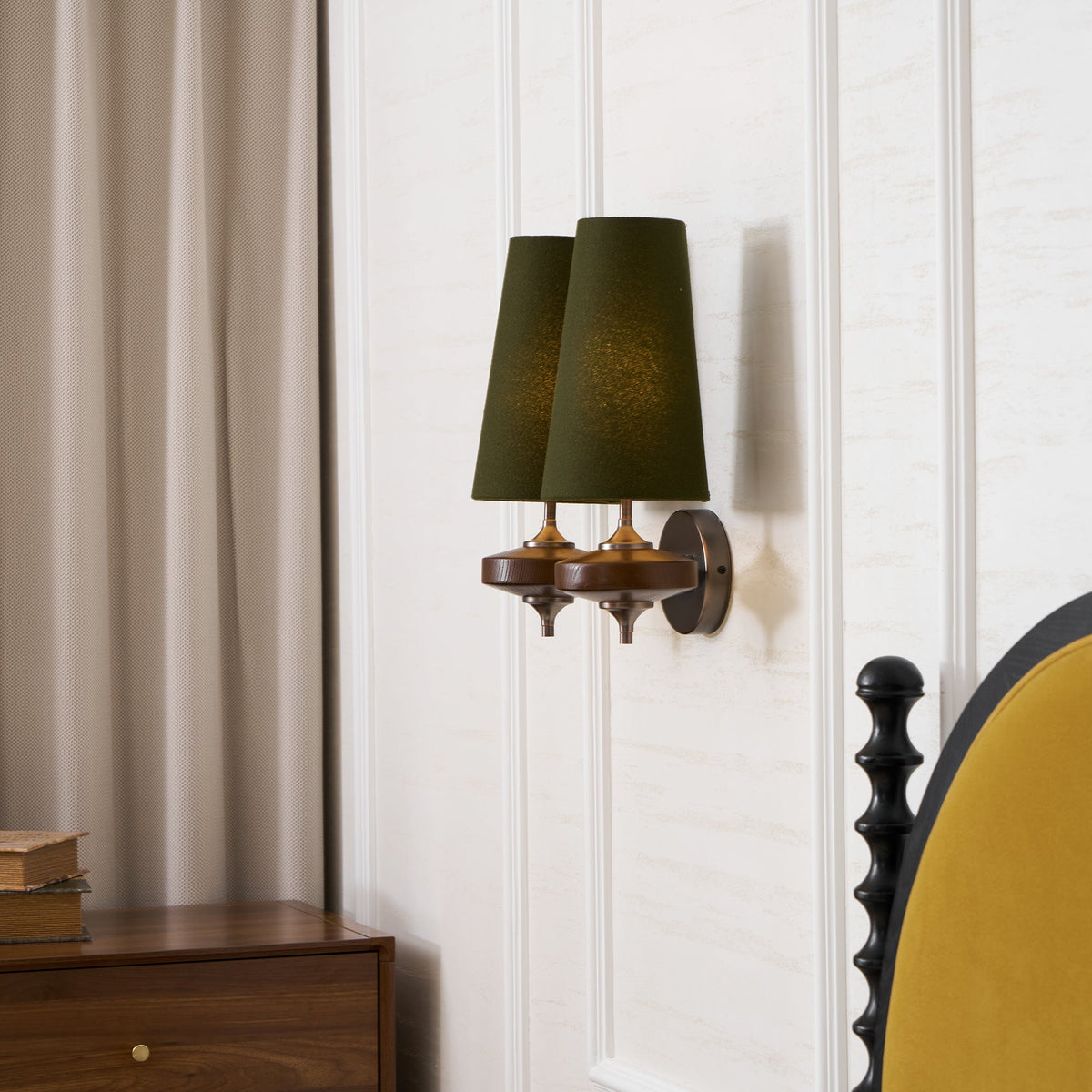 Ravenvale Twin Shade Indoor Wall Light