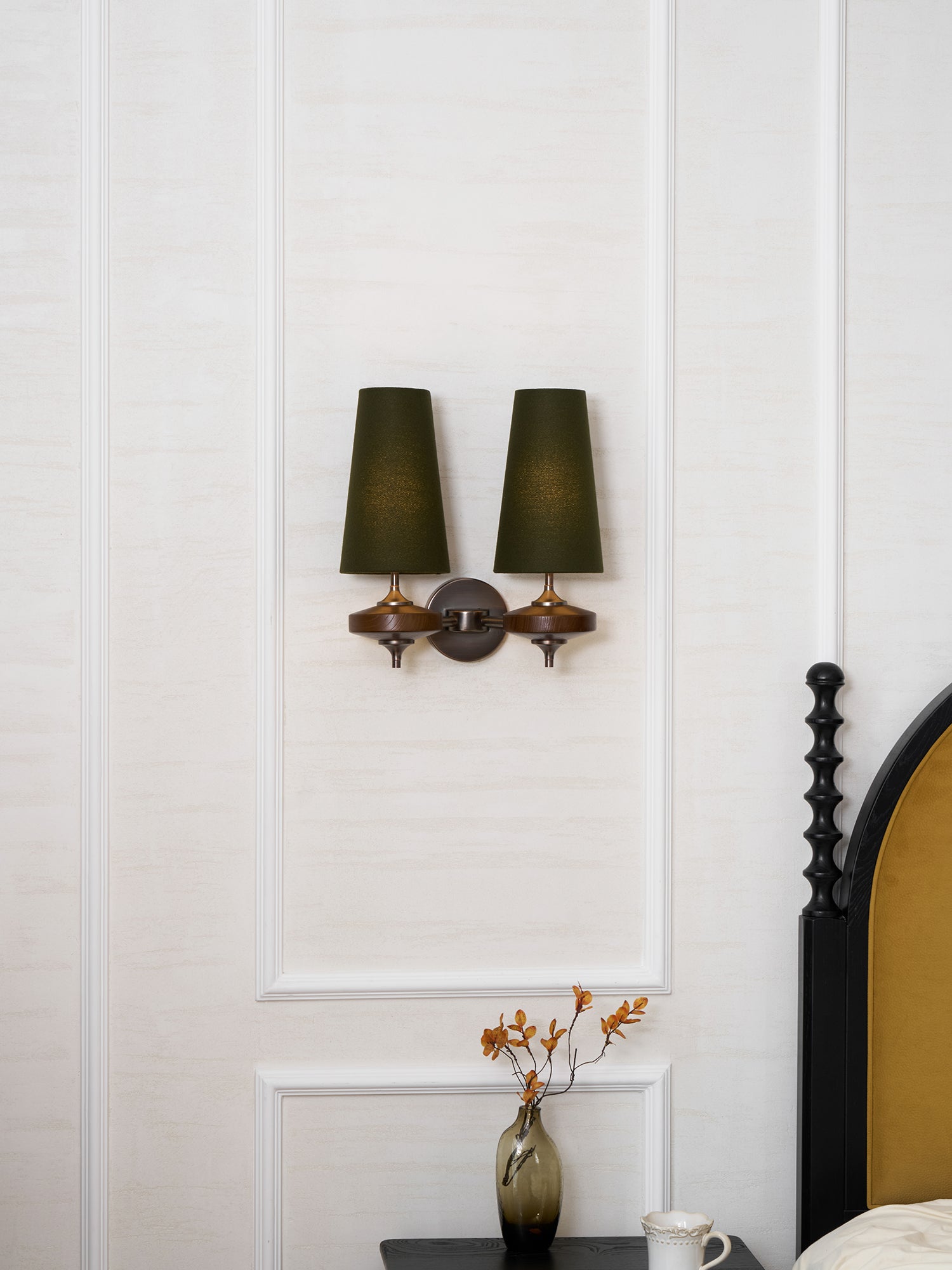 Ravenvale Twin Shade Indoor Wall Light