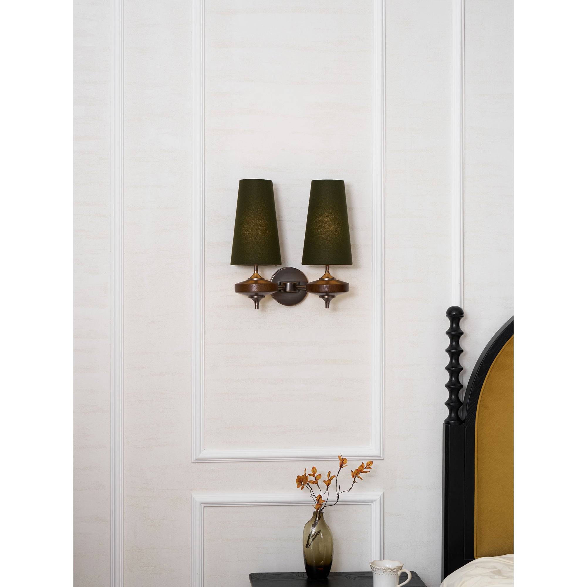 Ravenvale Twin Shade Indoor Wall Light