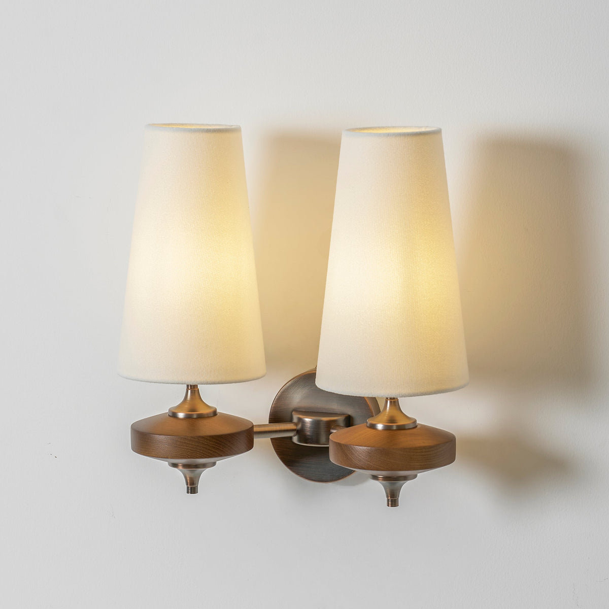 Ravenvale Twin Shade Indoor Wall Light