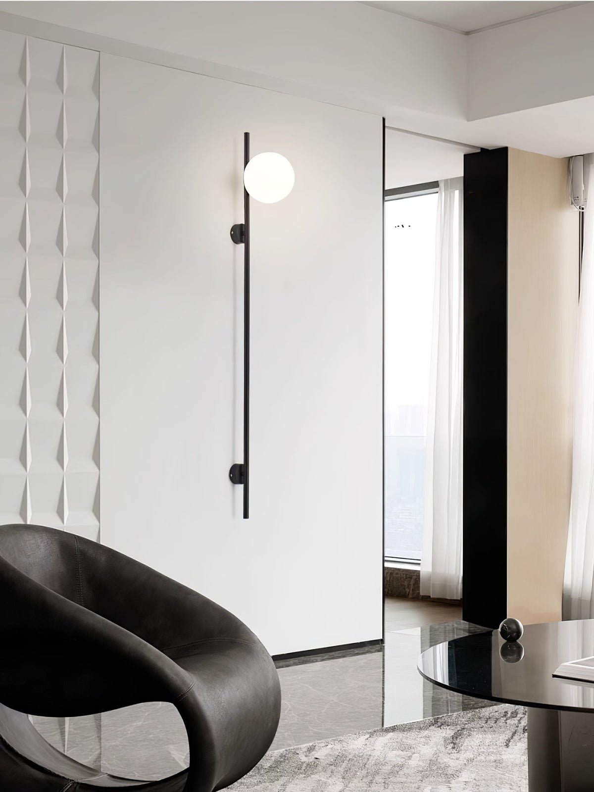 Nerylor Modern Minimalist Glass Wall Light