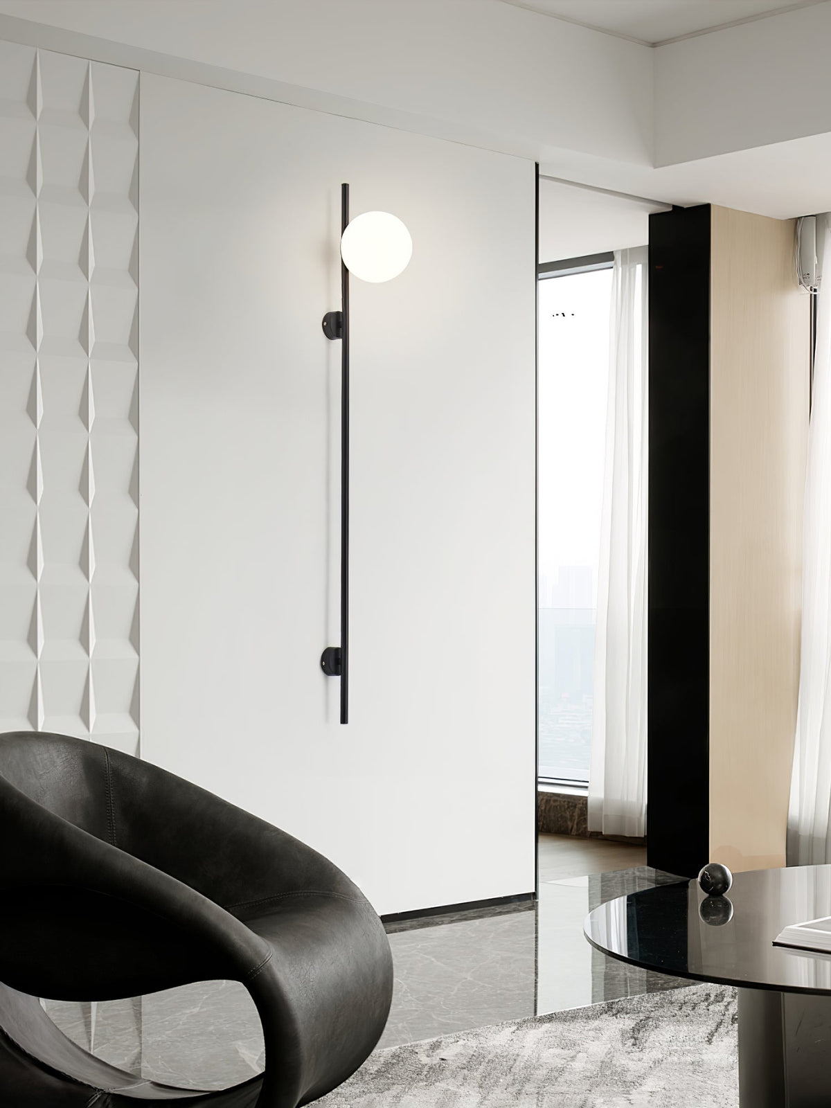 Nerylor Modern Minimalist Glass Wall Light