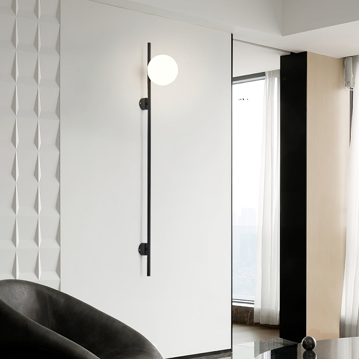 Nerylor Modern Minimalist Glass Wall Light
