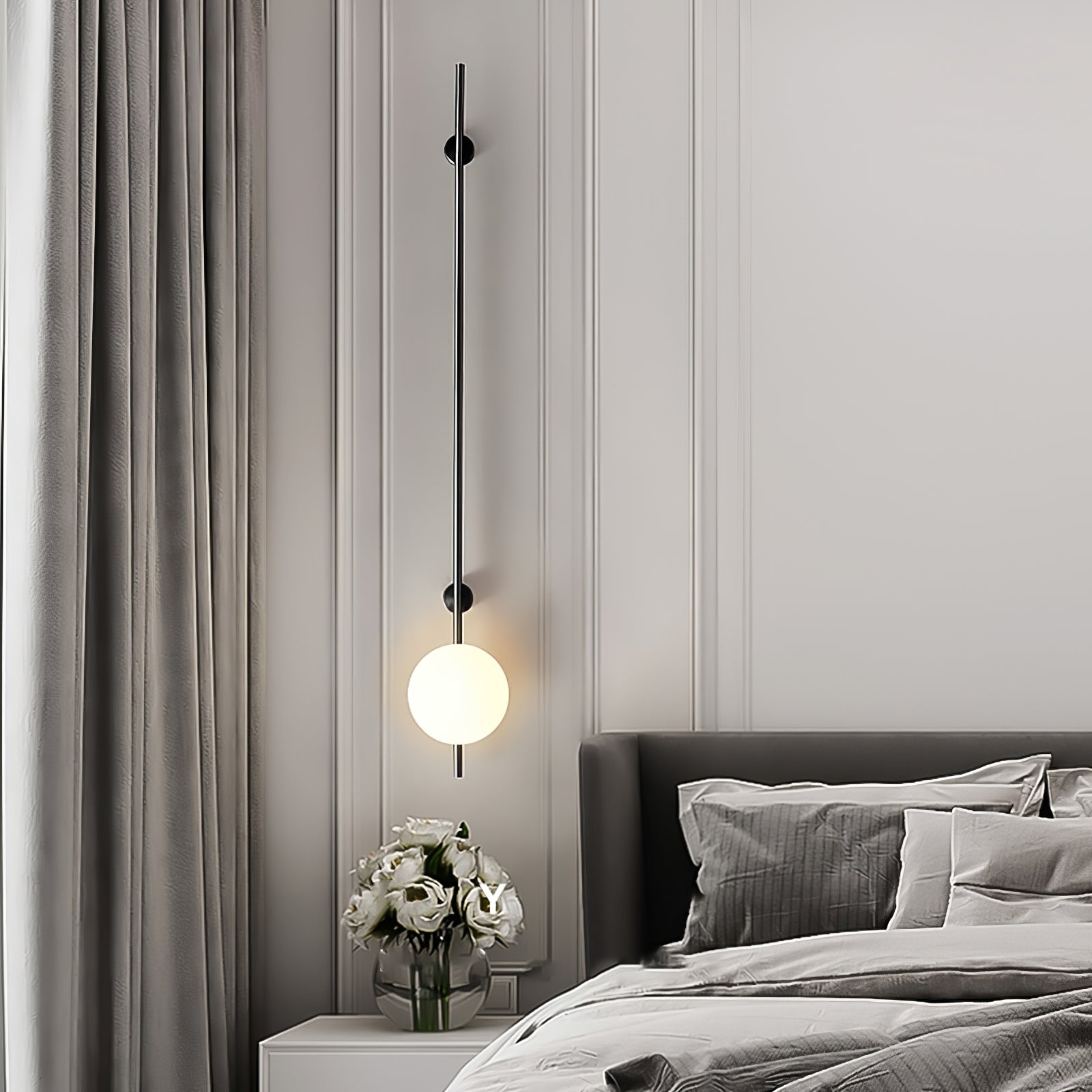 Nerylor Modern Minimalist Glass Wall Light