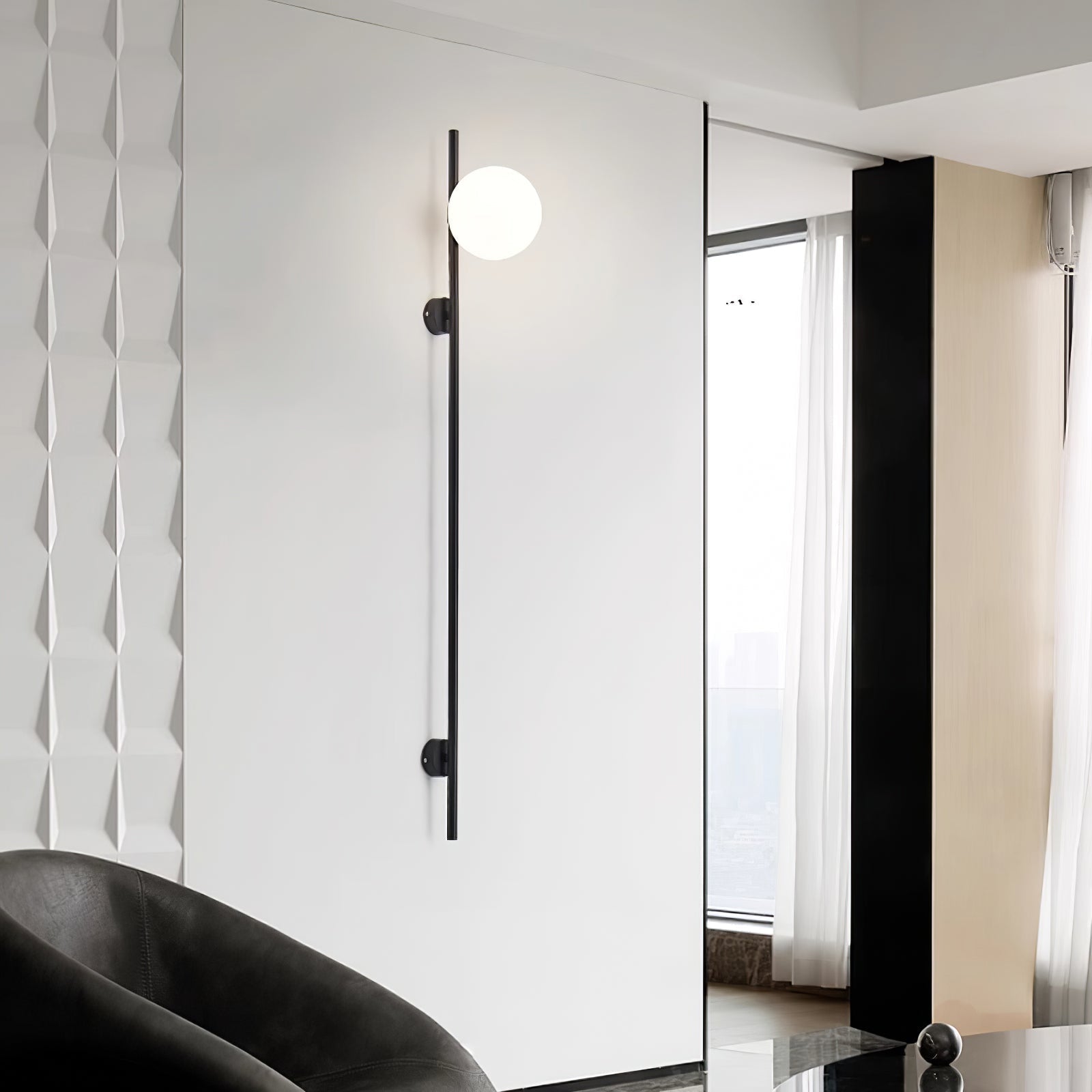 Nerylor Modern Minimalist Glass Wall Light