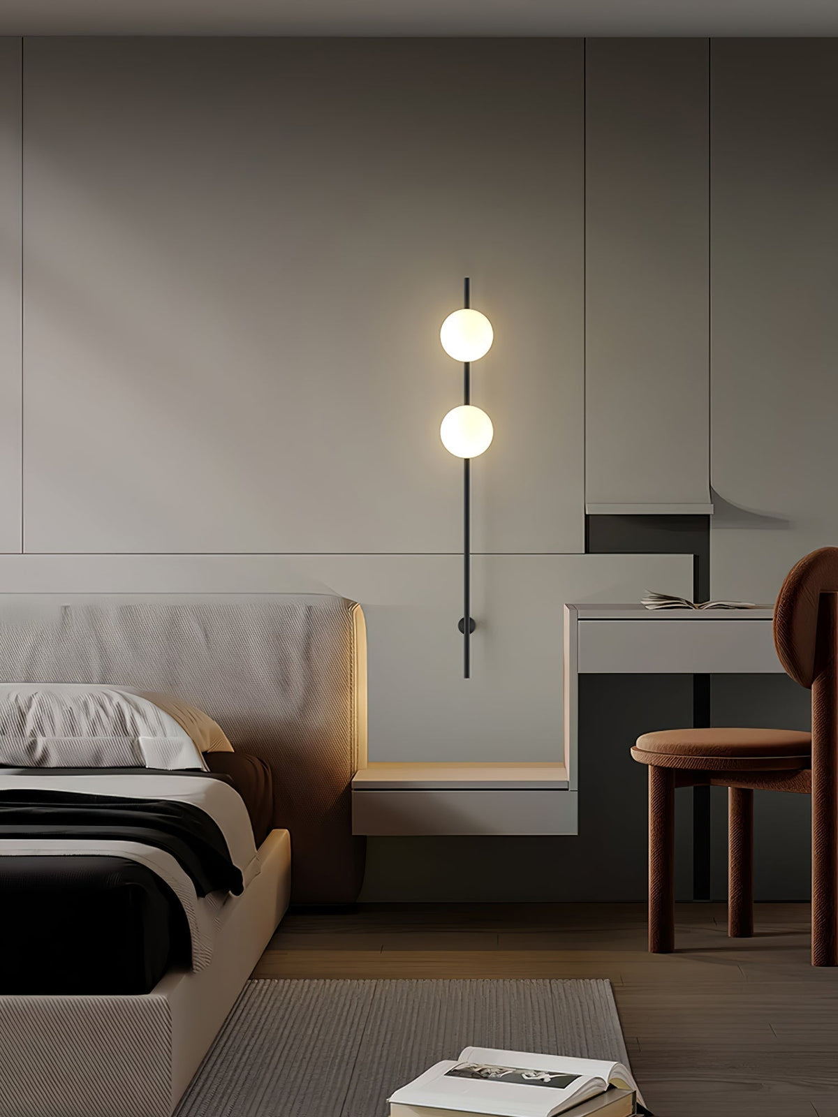 Nerylor Modern Minimalist Glass Wall Light