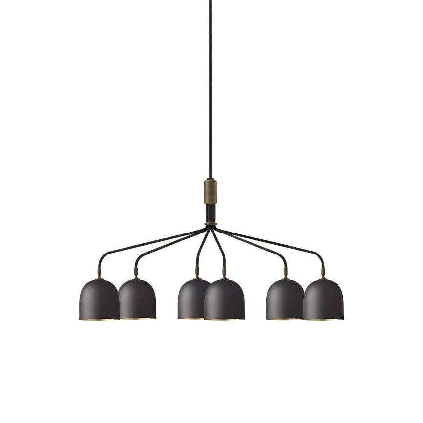 Casorira Chandelier Black Brass Industrial