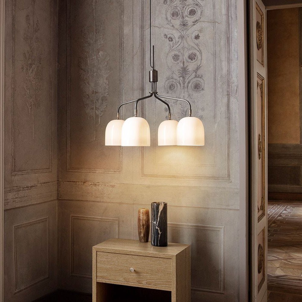 Casorira Chandelier Black Brass Industrial