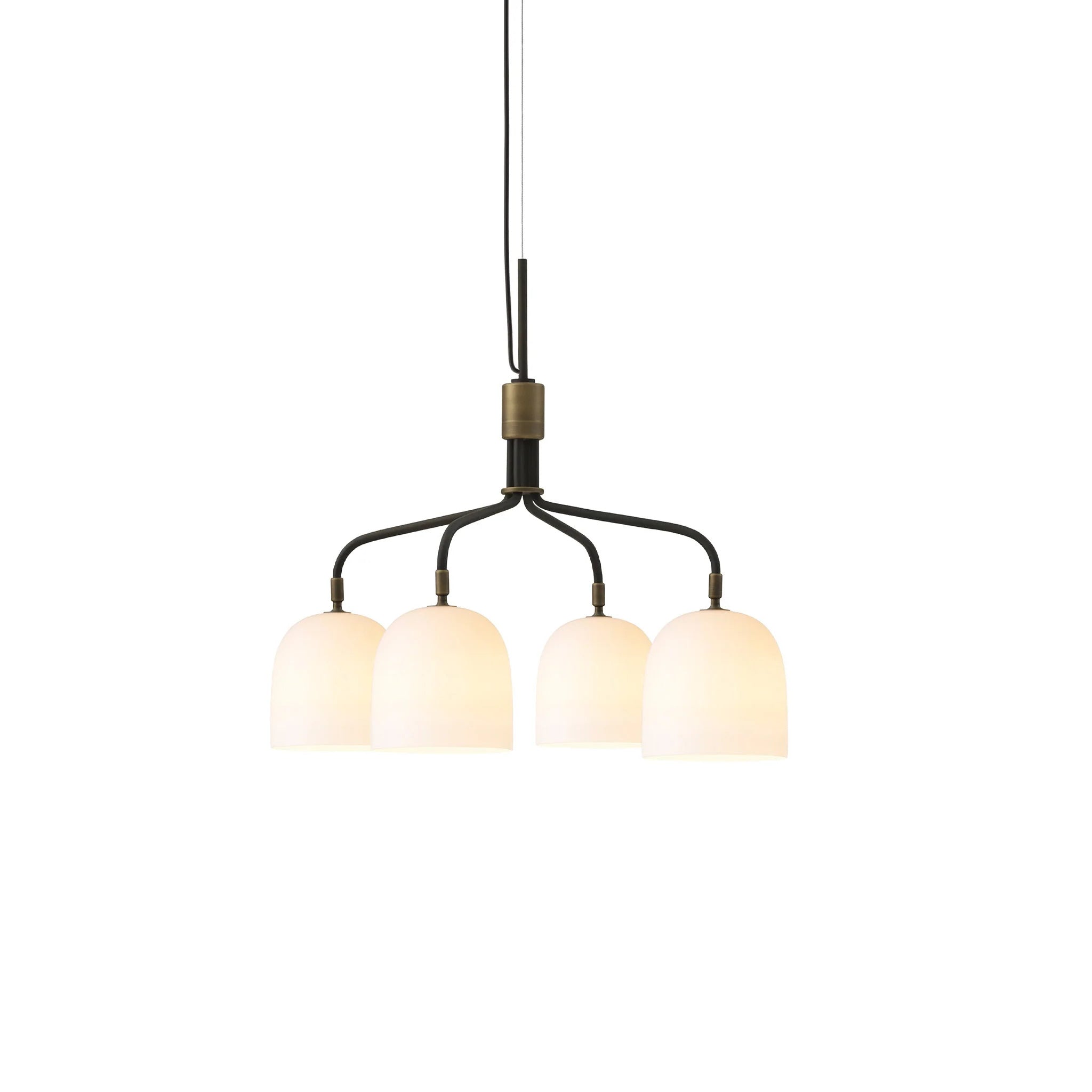 Casorira Chandelier Black Brass Industrial