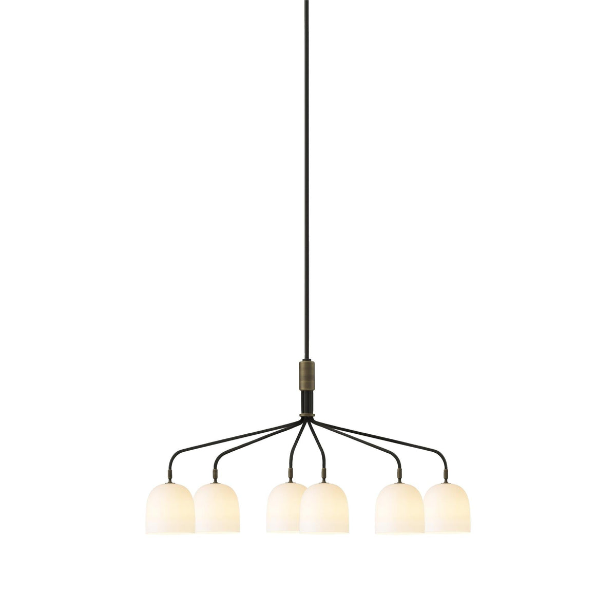 Casorira Chandelier Black Brass Industrial