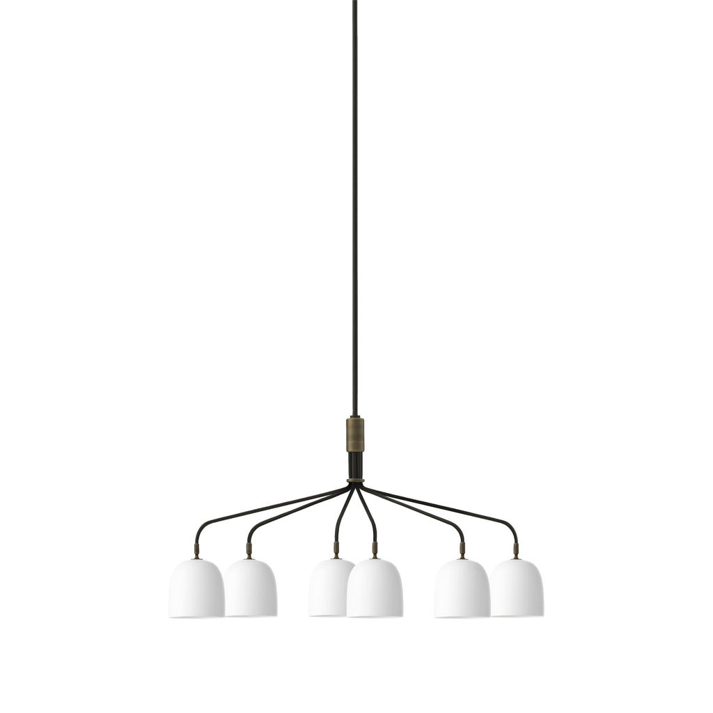 Casorira Chandelier Black Brass Industrial