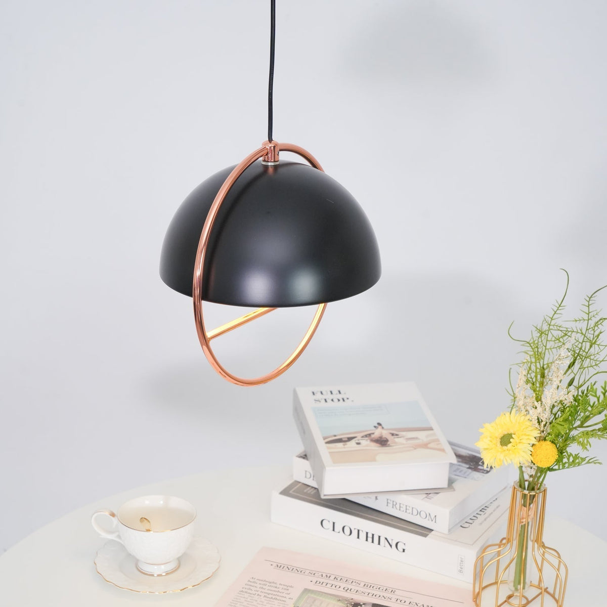 Zephira Steel Classic Pendant Lamp