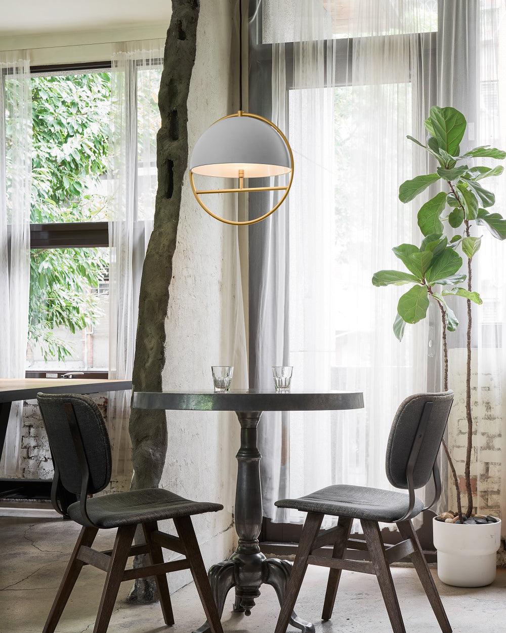 Zephira Steel Classic Pendant Lamp